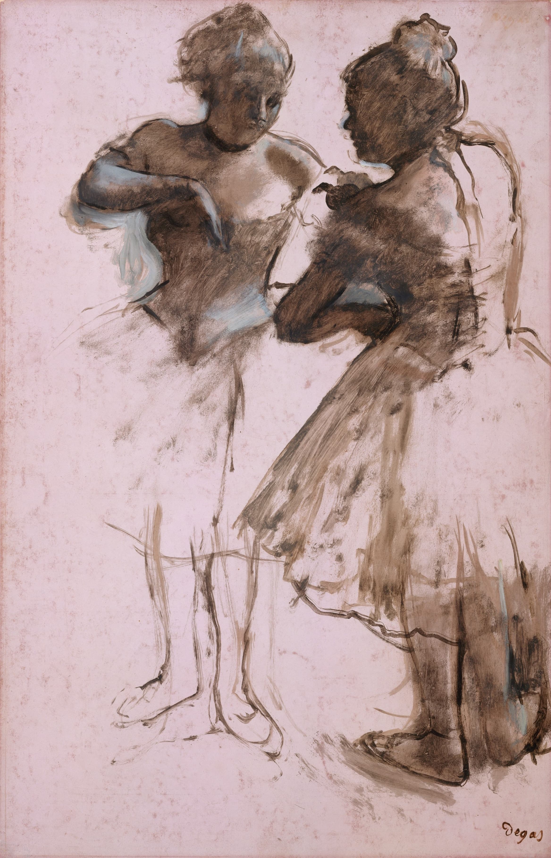 《两位舞者》（Two Dancers）｜埃德加·德加 Edgar Degas｜1873