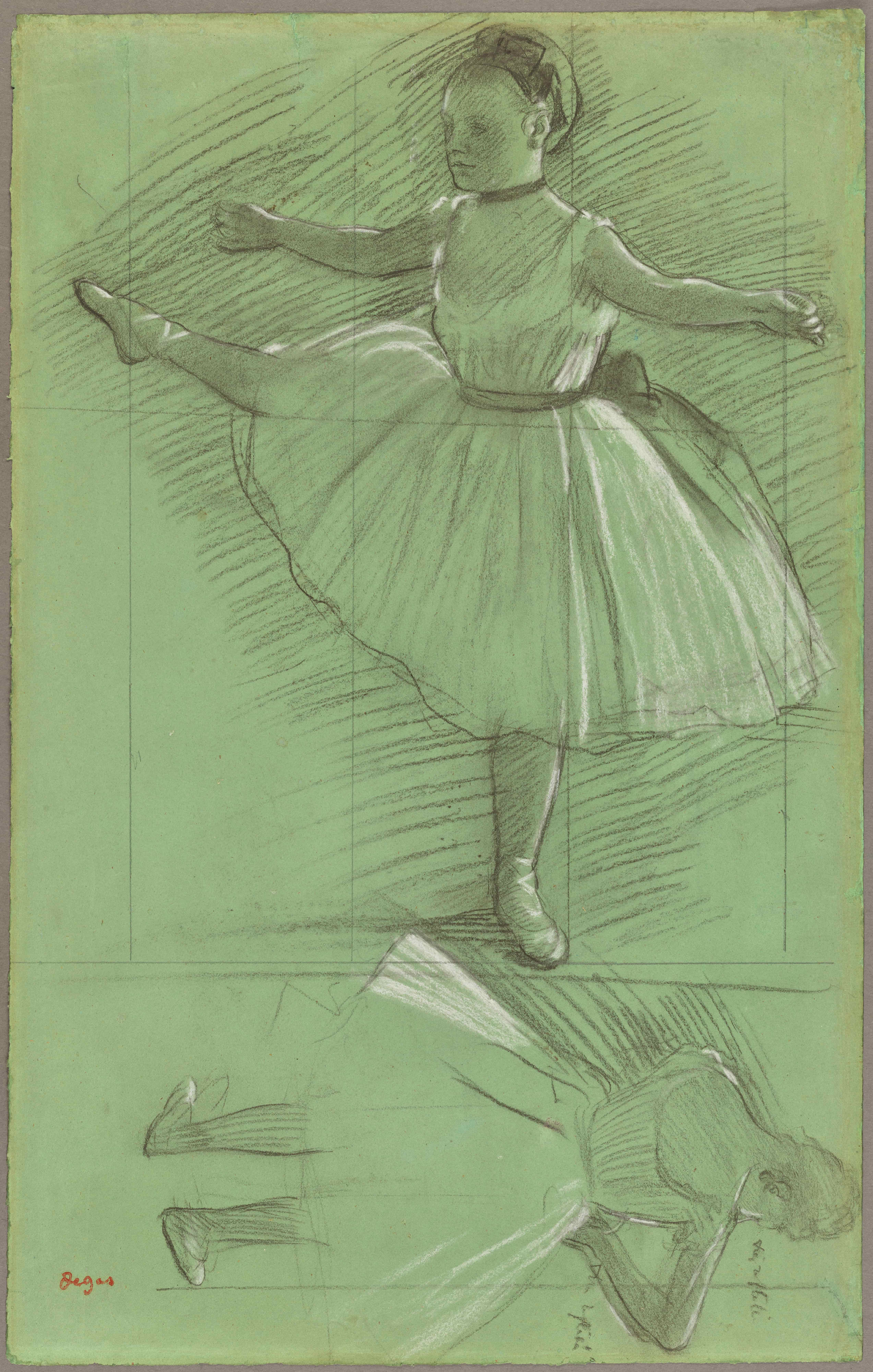 《舞者的两项研究》（Two Studies of Dancers）｜埃德加·德加 Edgar Degas｜1873