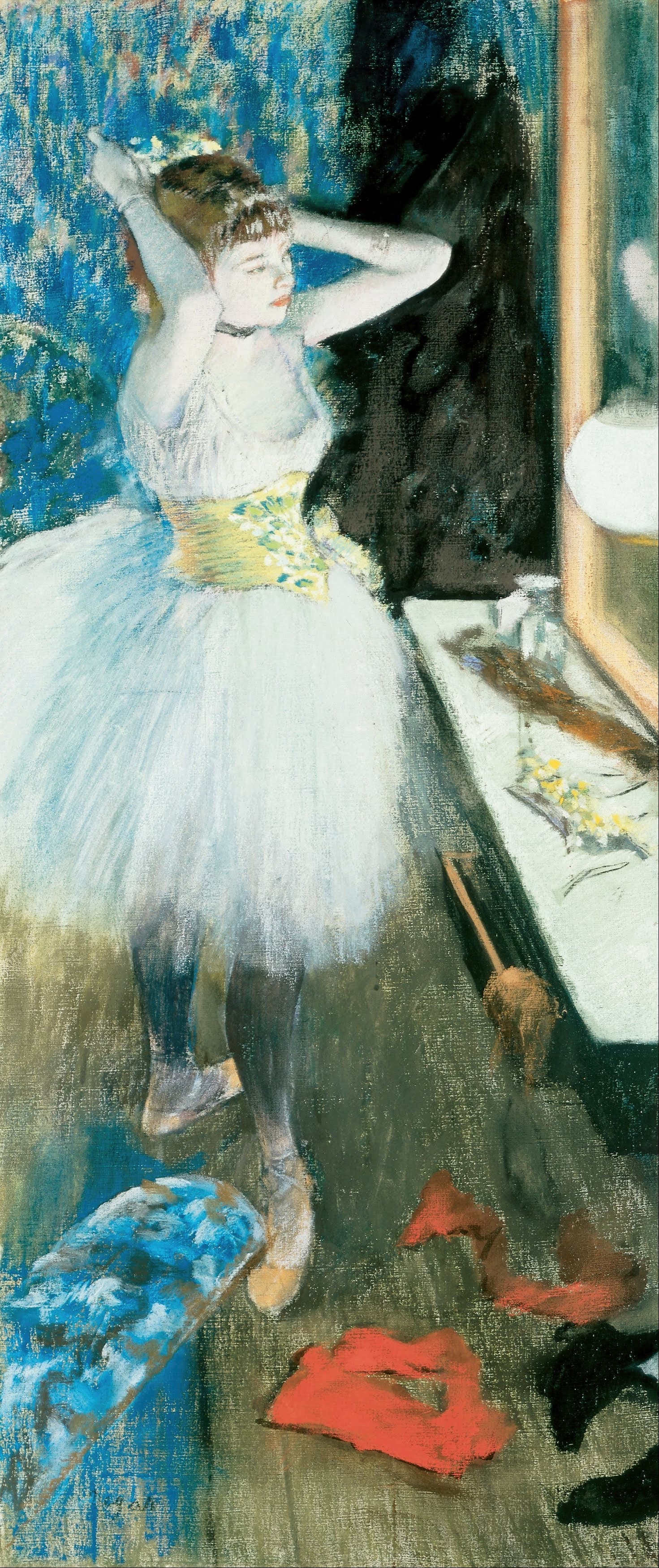 《更衣室里的舞者》（Dancer in Her Dressing Room）｜埃德加·德加 Edgar Degas｜1874–1884