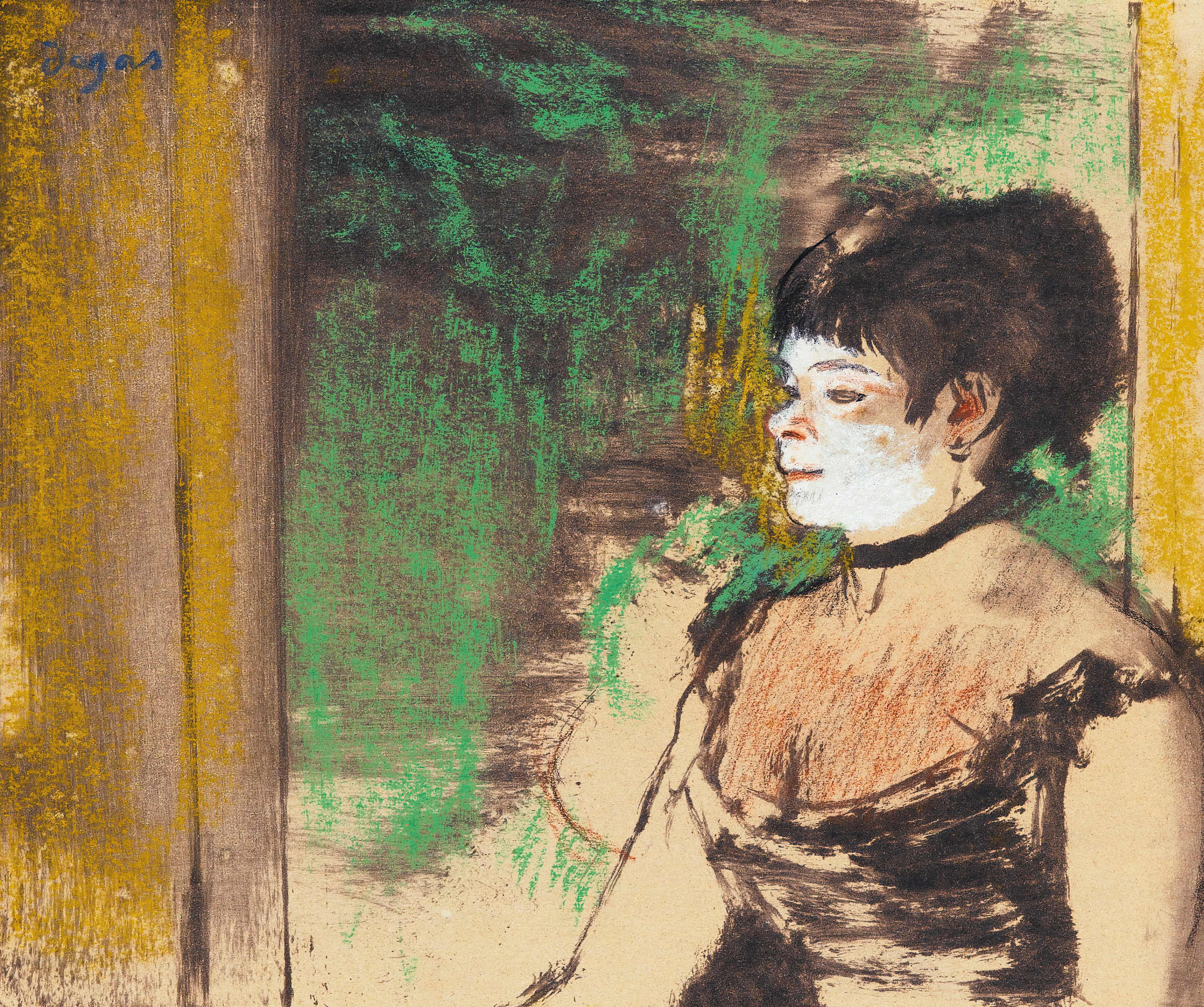 《咖啡馆音乐会歌手》（Café-Concert Singer）｜埃德加·德加 Edgar Degas｜1878/80