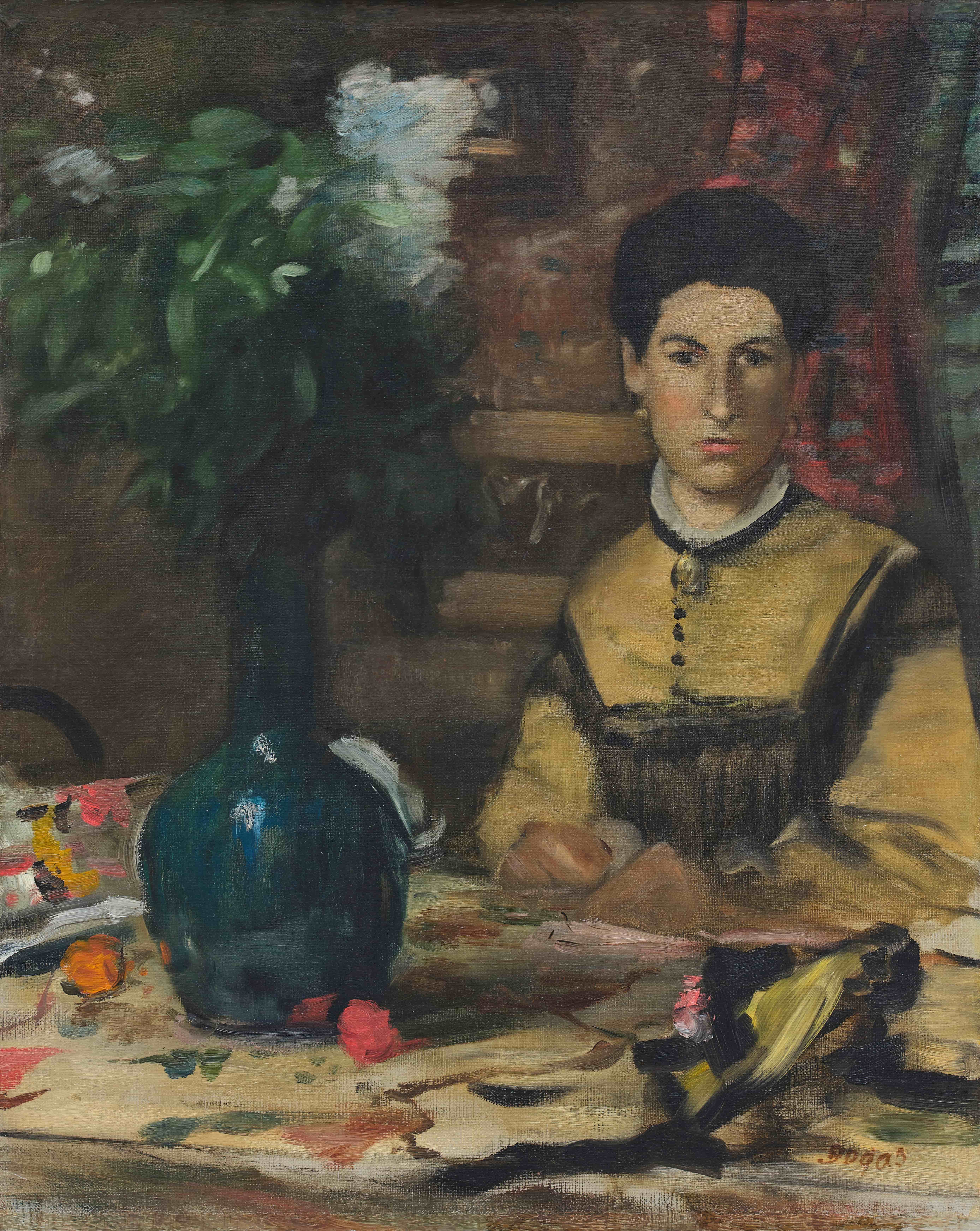 《吕特夫人》（Madame de Rutté）｜埃德加·德加 Edgar Degas｜1875