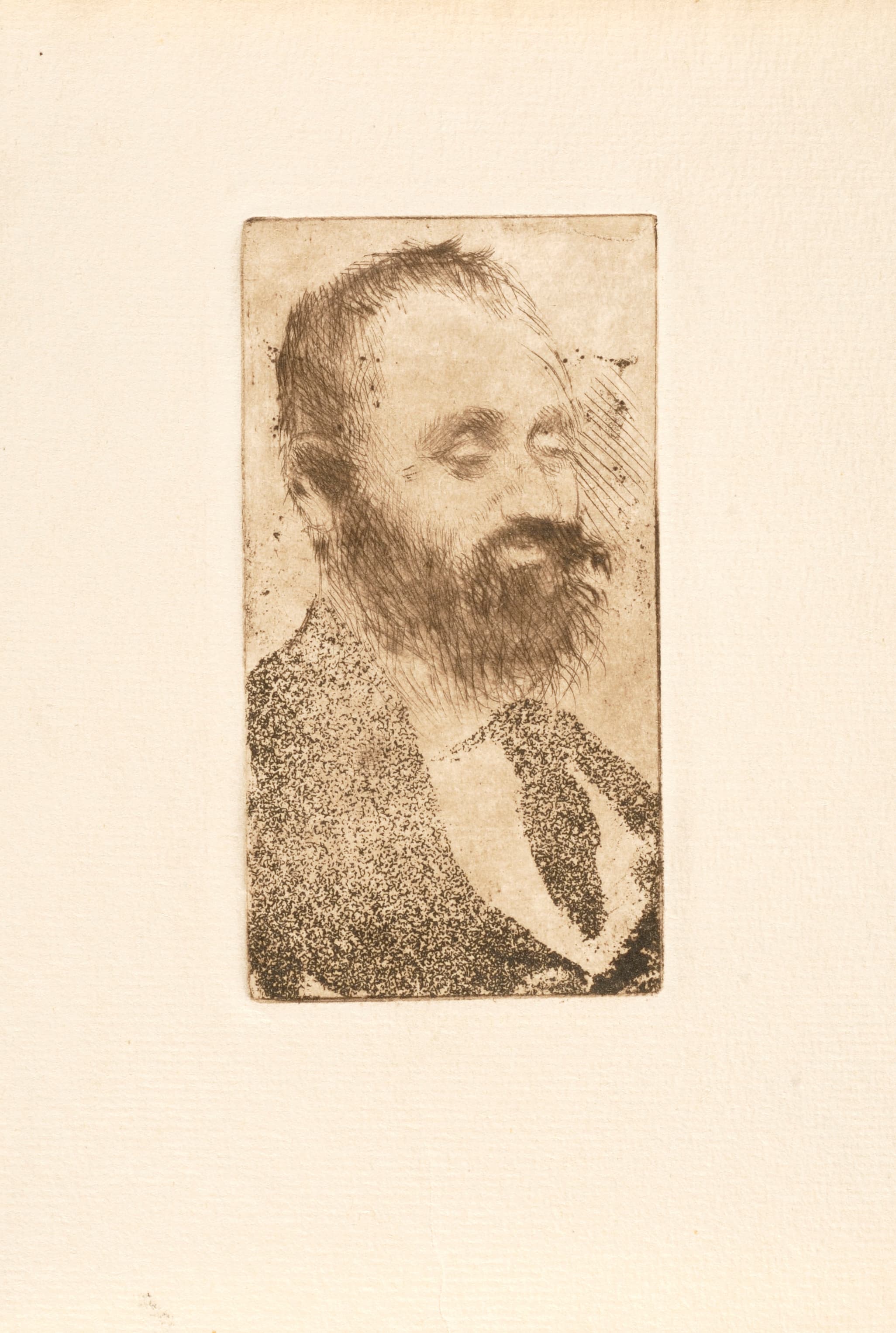 《阿尔方斯·赫希的肖像》（Portrait of Alphonse Hirsch）｜埃德加·德加 Edgar Degas｜1875