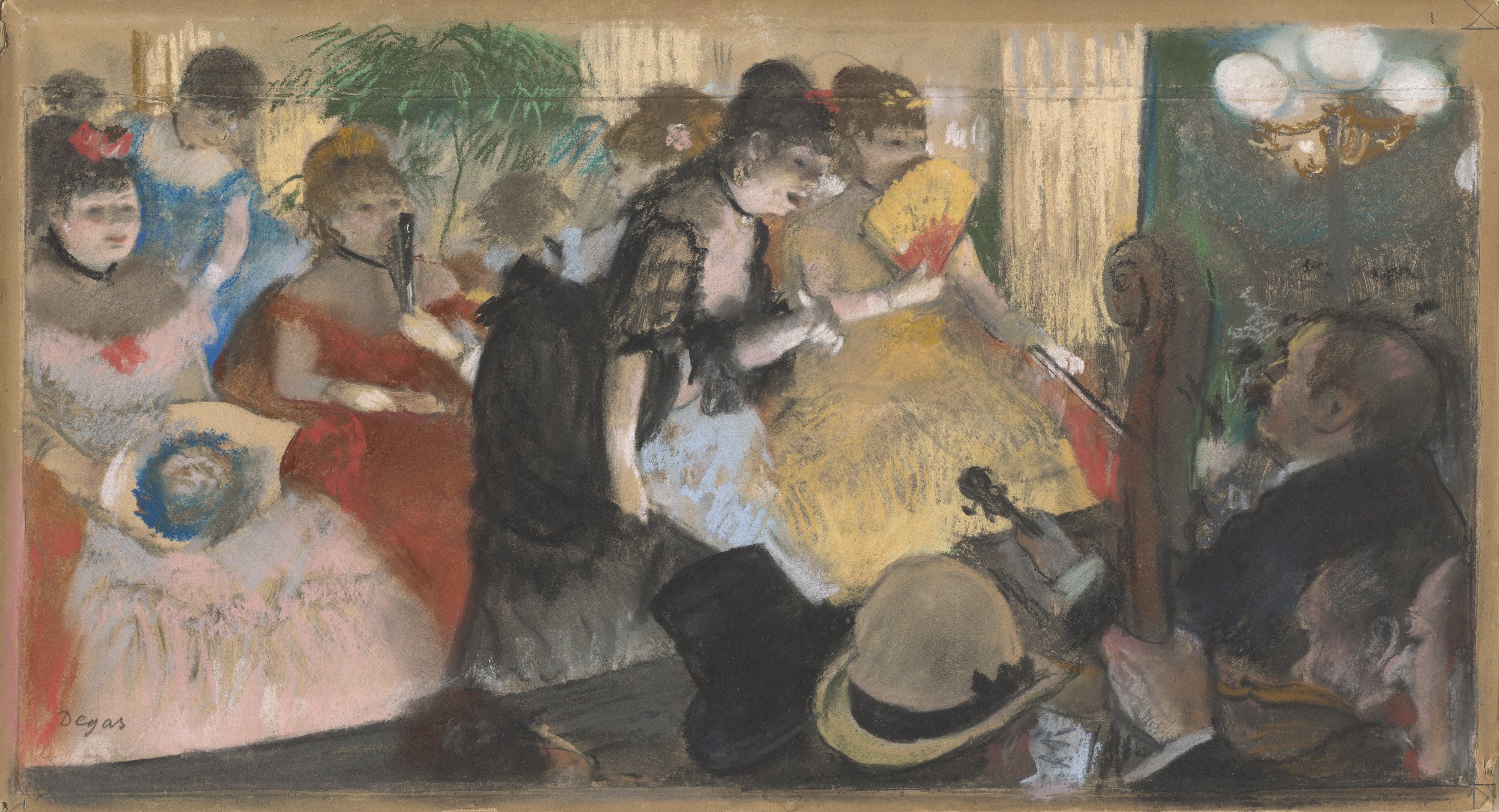 《咖啡馆音乐会》（Café-Concert）｜埃德加·德加 Edgar Degas｜1876–1877