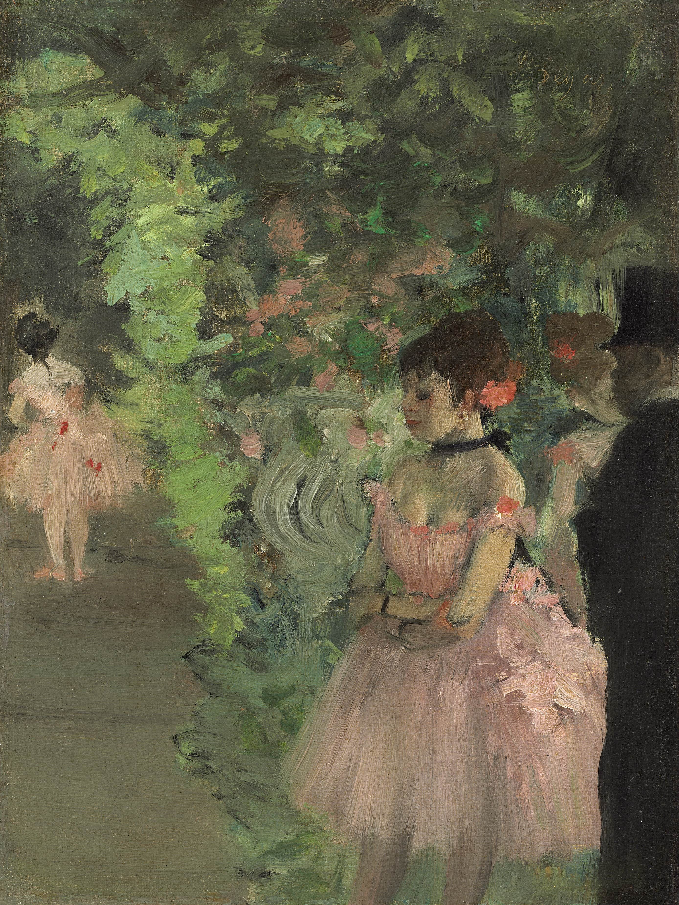 《后台的舞者》（Dancers Backstage）｜埃德加·德加 Edgar Degas｜1876–1883