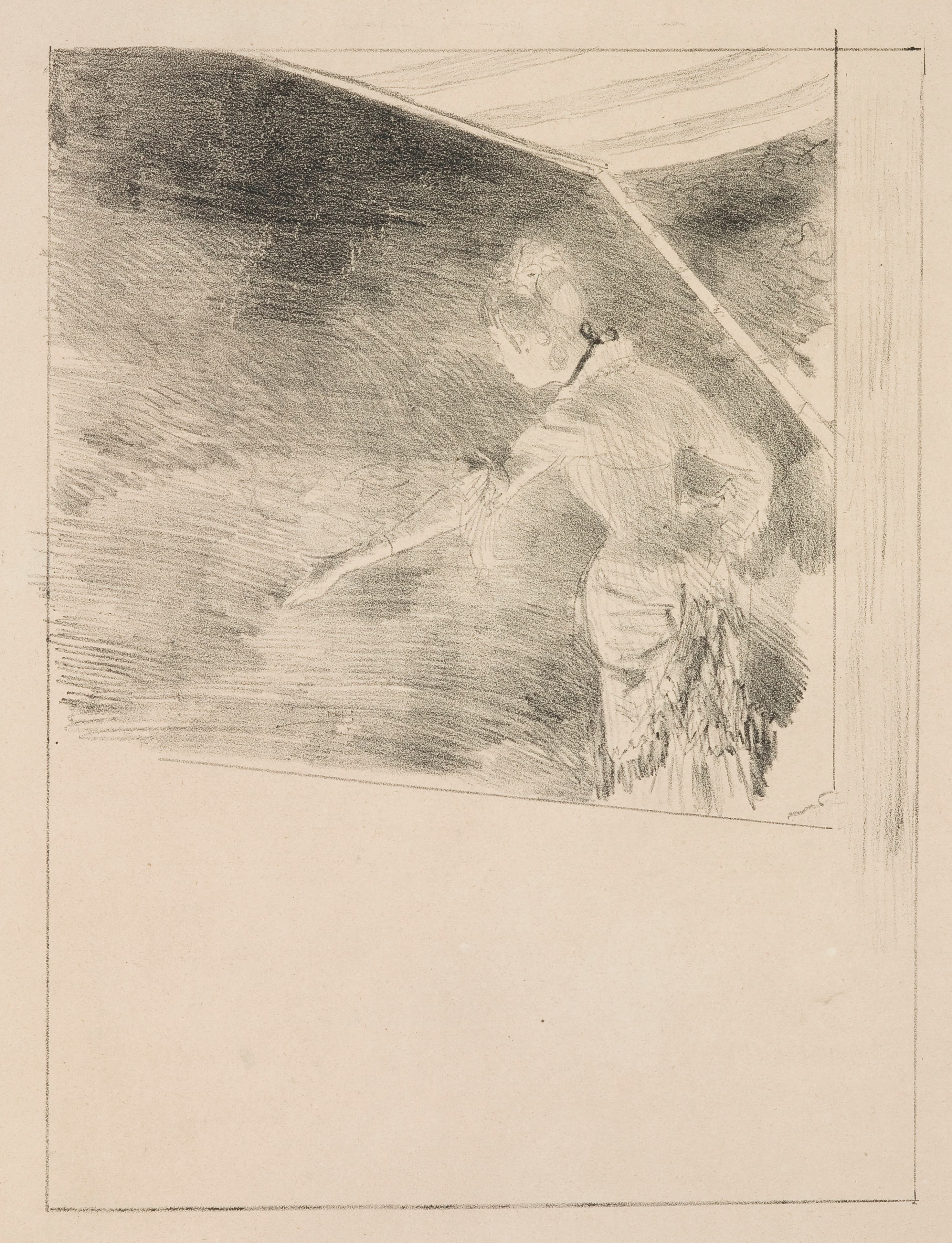 《咖啡馆音乐会上的歌手》（Singer at the Café-Concert）｜埃德加·德加 Edgar Degas｜1876–77