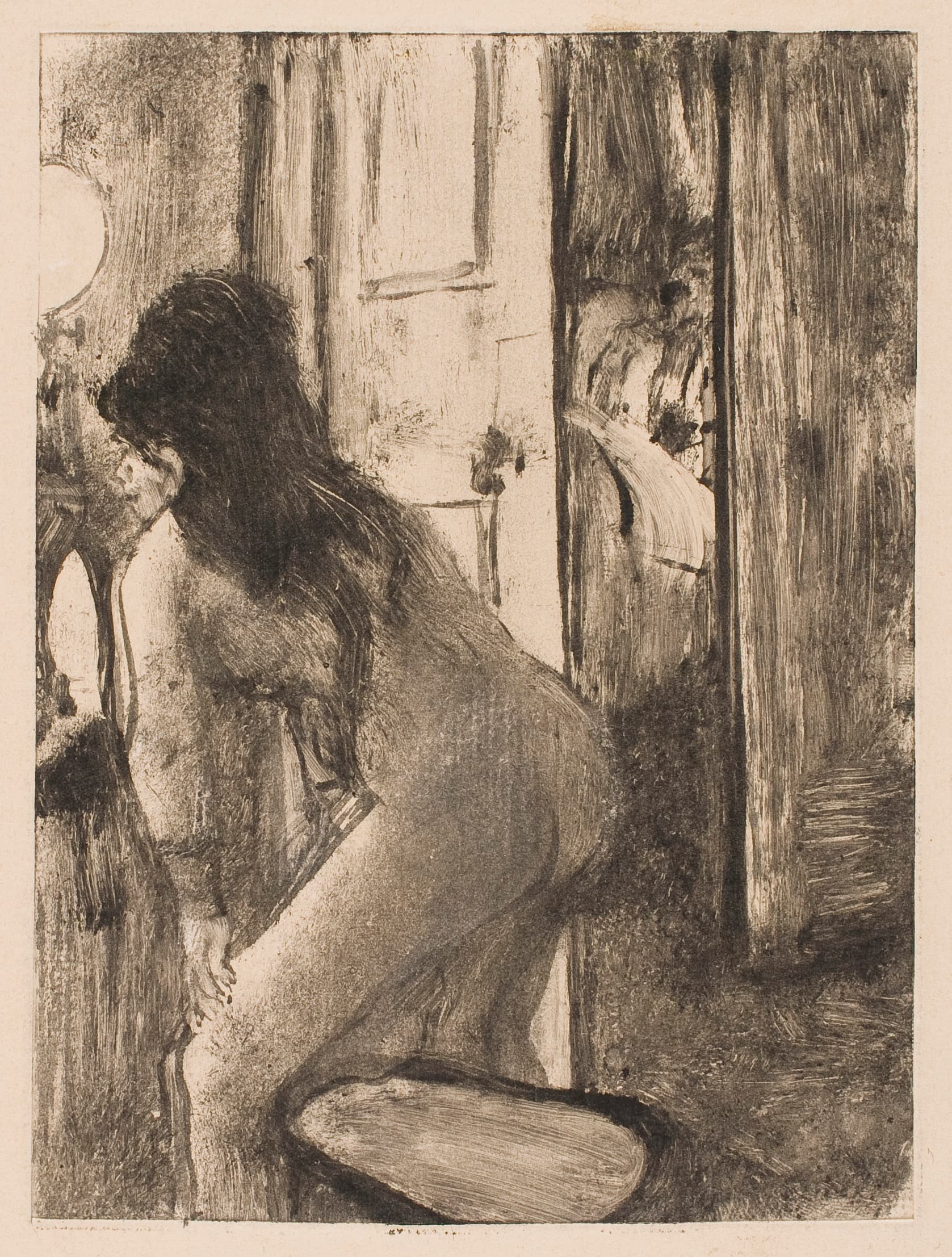 《坐浴盆》（The Bidet）｜埃德加·德加 Edgar Degas｜约1876–77