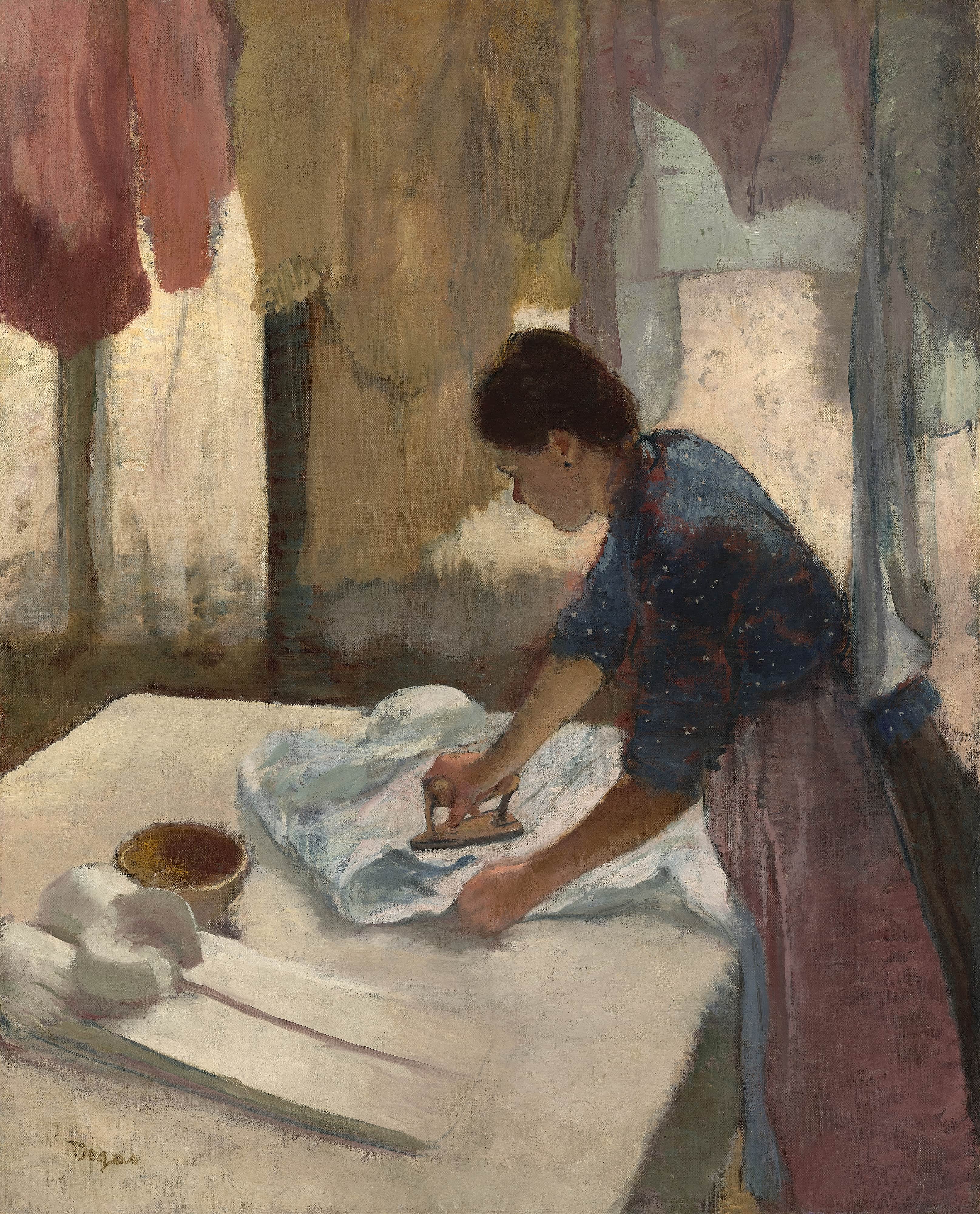 《熨衣女子》（Woman Ironing）｜埃德加·德加 Edgar Degas｜1873