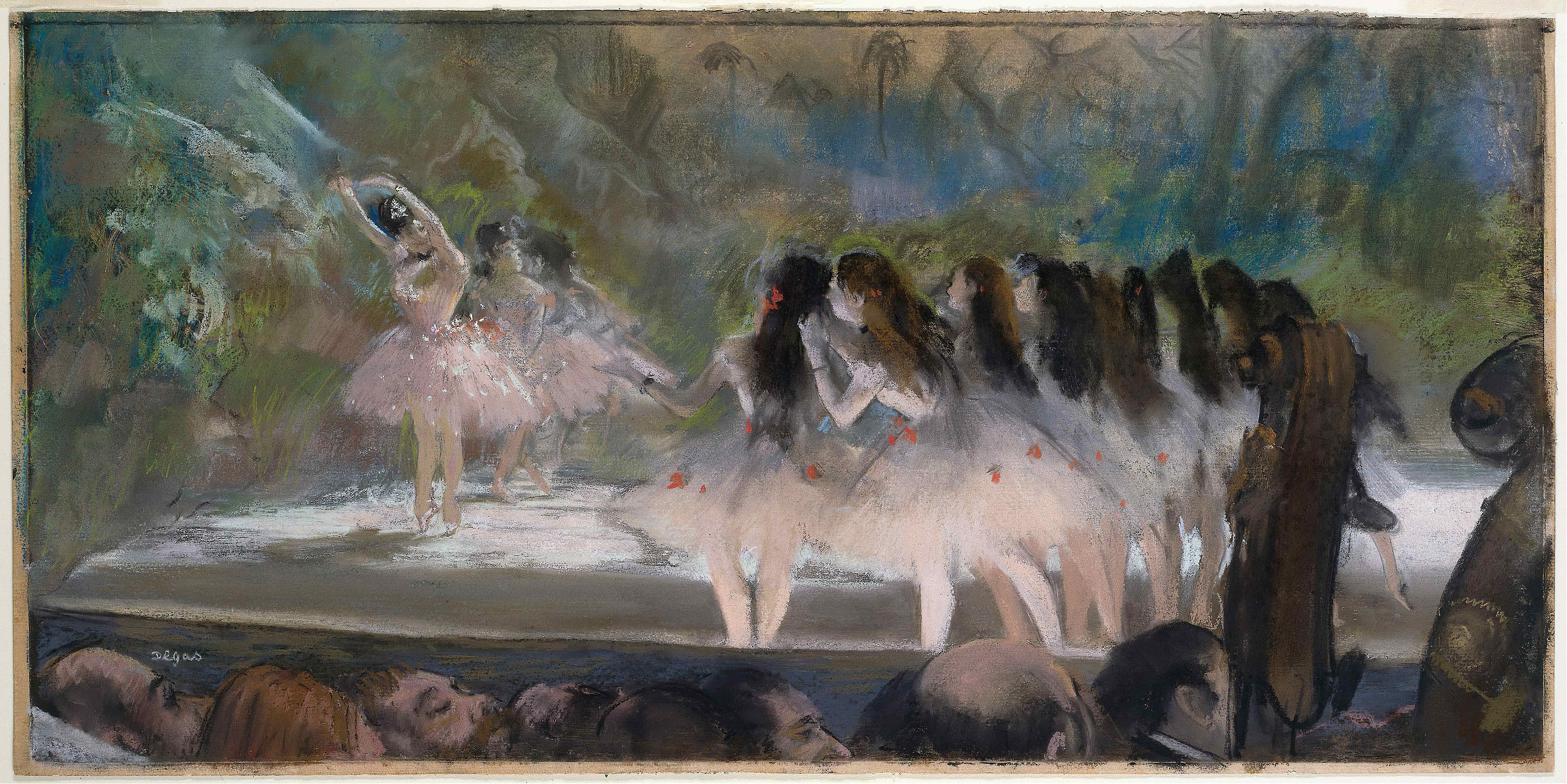 《巴黎歌剧院的芭蕾舞剧》（Ballet at the Paris Opéra）｜埃德加·德加 Edgar Degas｜1877