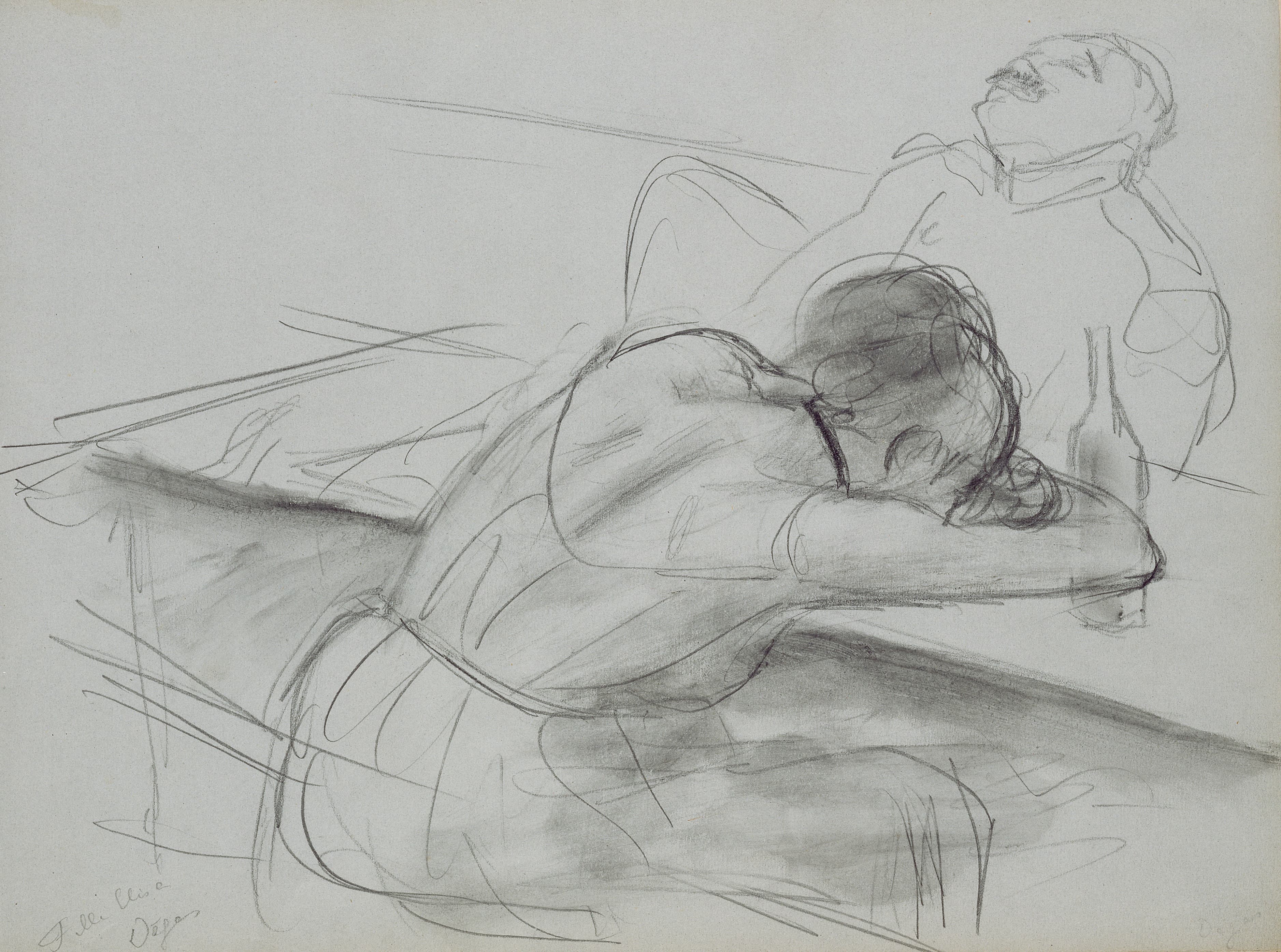 《妓院场景》（Brothel Scene）｜埃德加·德加 Edgar Degas｜1877
