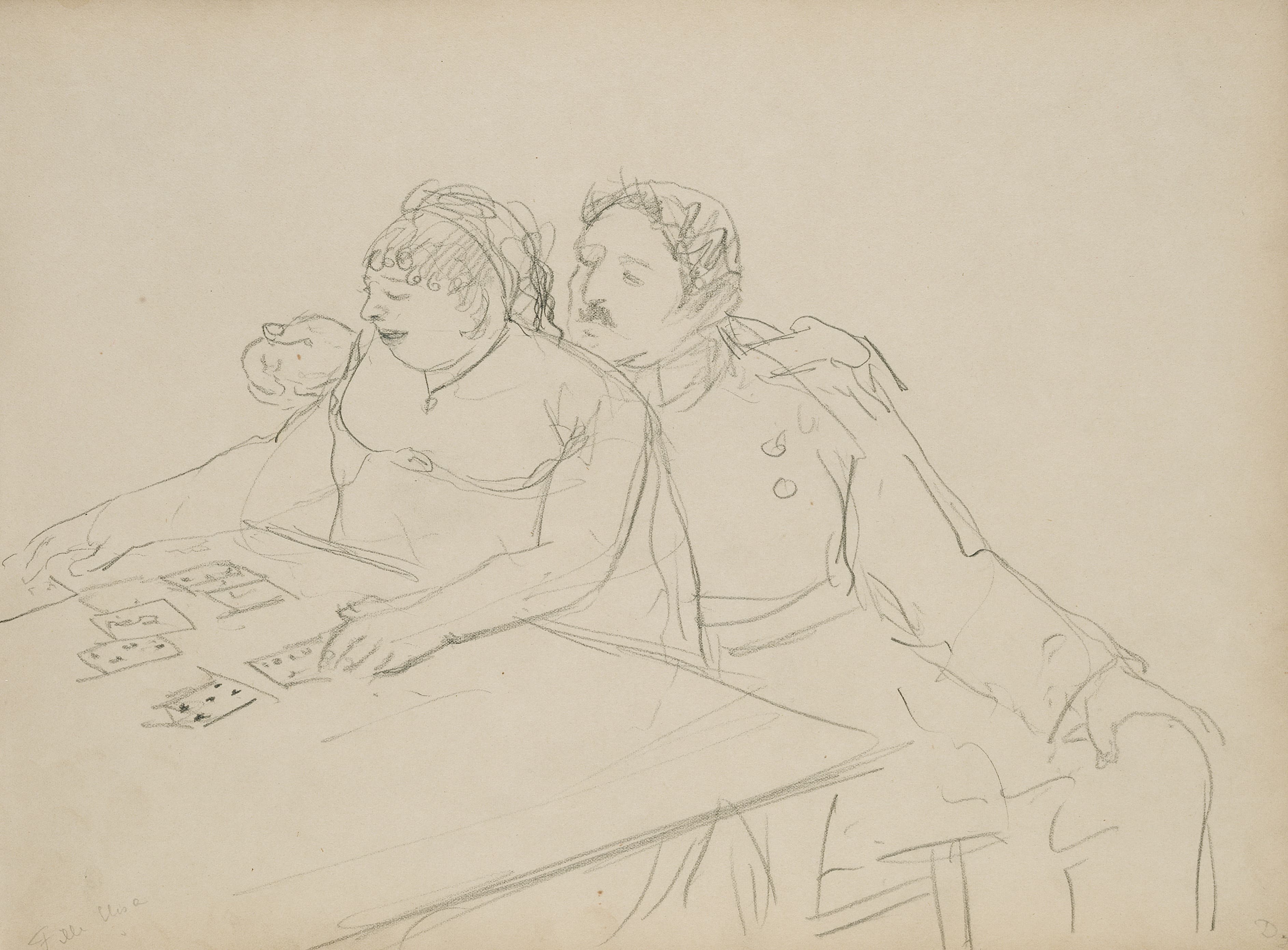 《妓院场景》（Brothel Scene）｜埃德加·德加 Edgar Degas｜1877