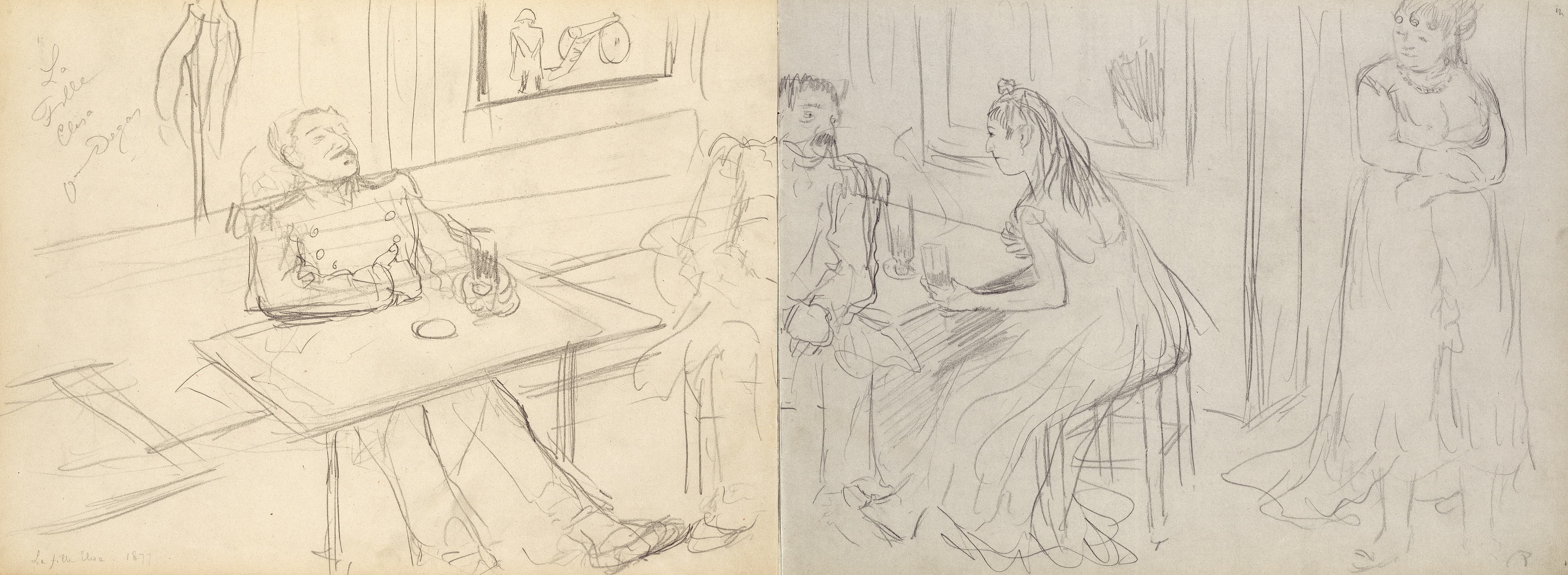 《妓院场景》（Brothel Scene）｜埃德加·德加 Edgar Degas｜1877
