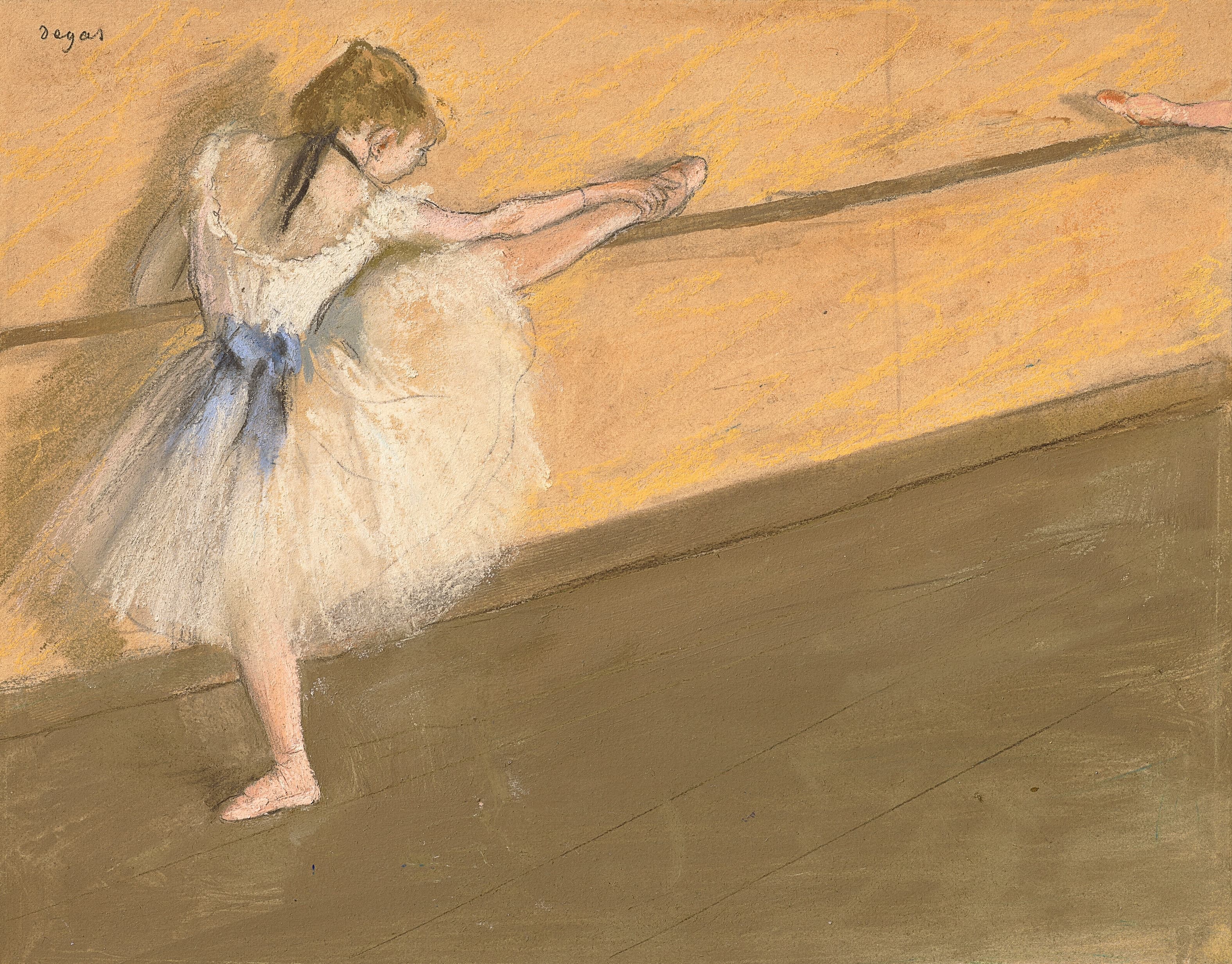 《酒吧里的舞者》（Dancer at the barre）｜埃德加·德加 Edgar Degas｜1877