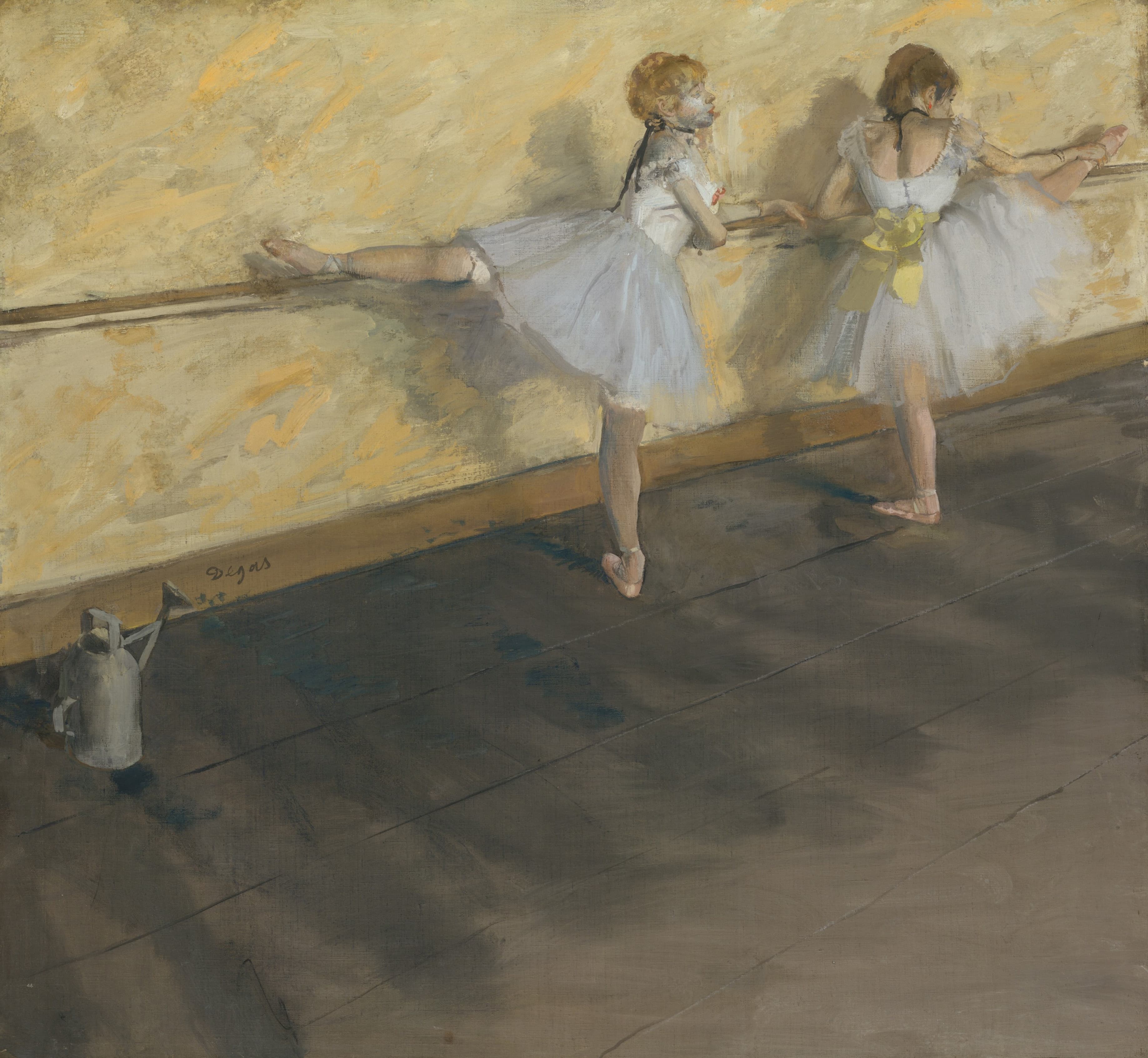 《舞者在 Barre 练习》（Dancers Practicing at the Barre）｜埃德加·德加 Edgar Degas｜1877