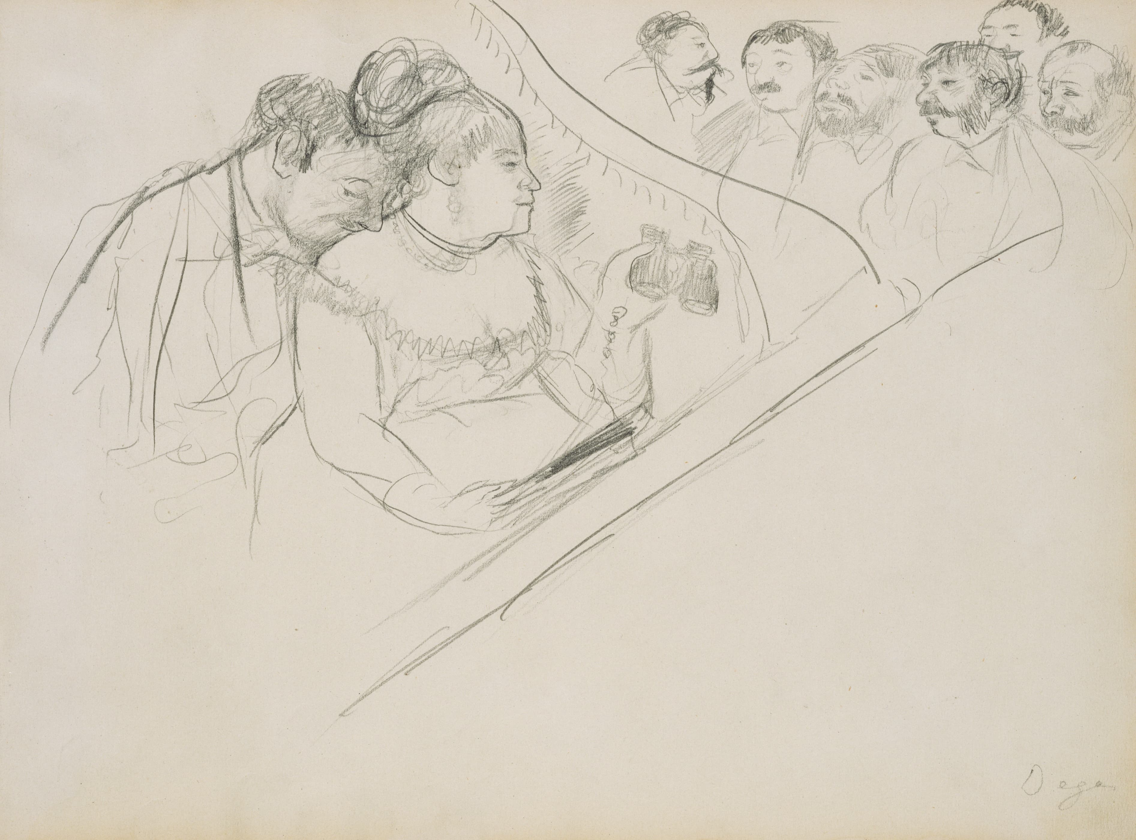 《歌剧包厢》（Opera Boxes）｜埃德加·德加 Edgar Degas｜1877