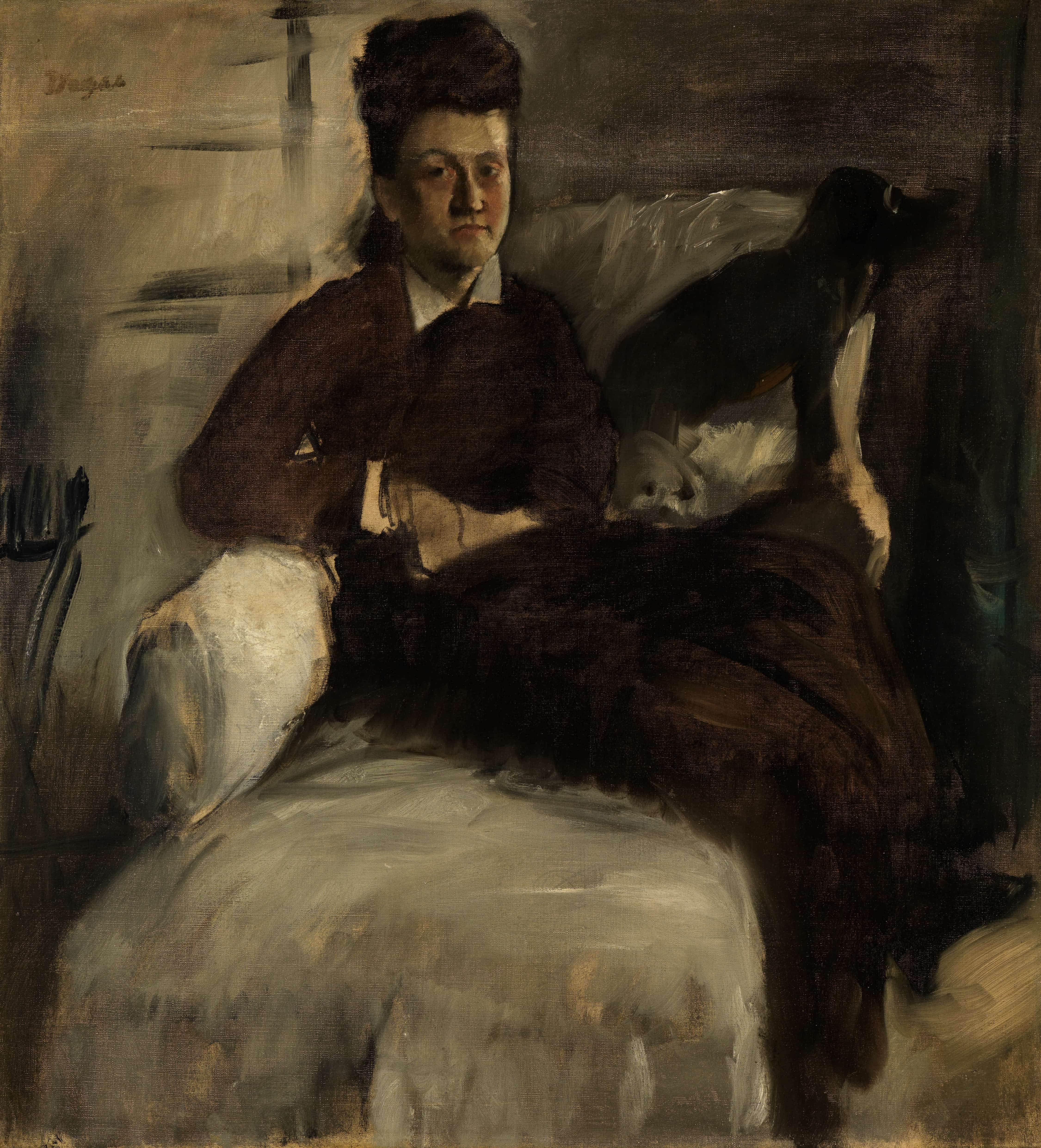 《让托夫人的肖像》（Portrait of Madame Jeantaud）｜埃德加·德加 Edgar Degas｜1877