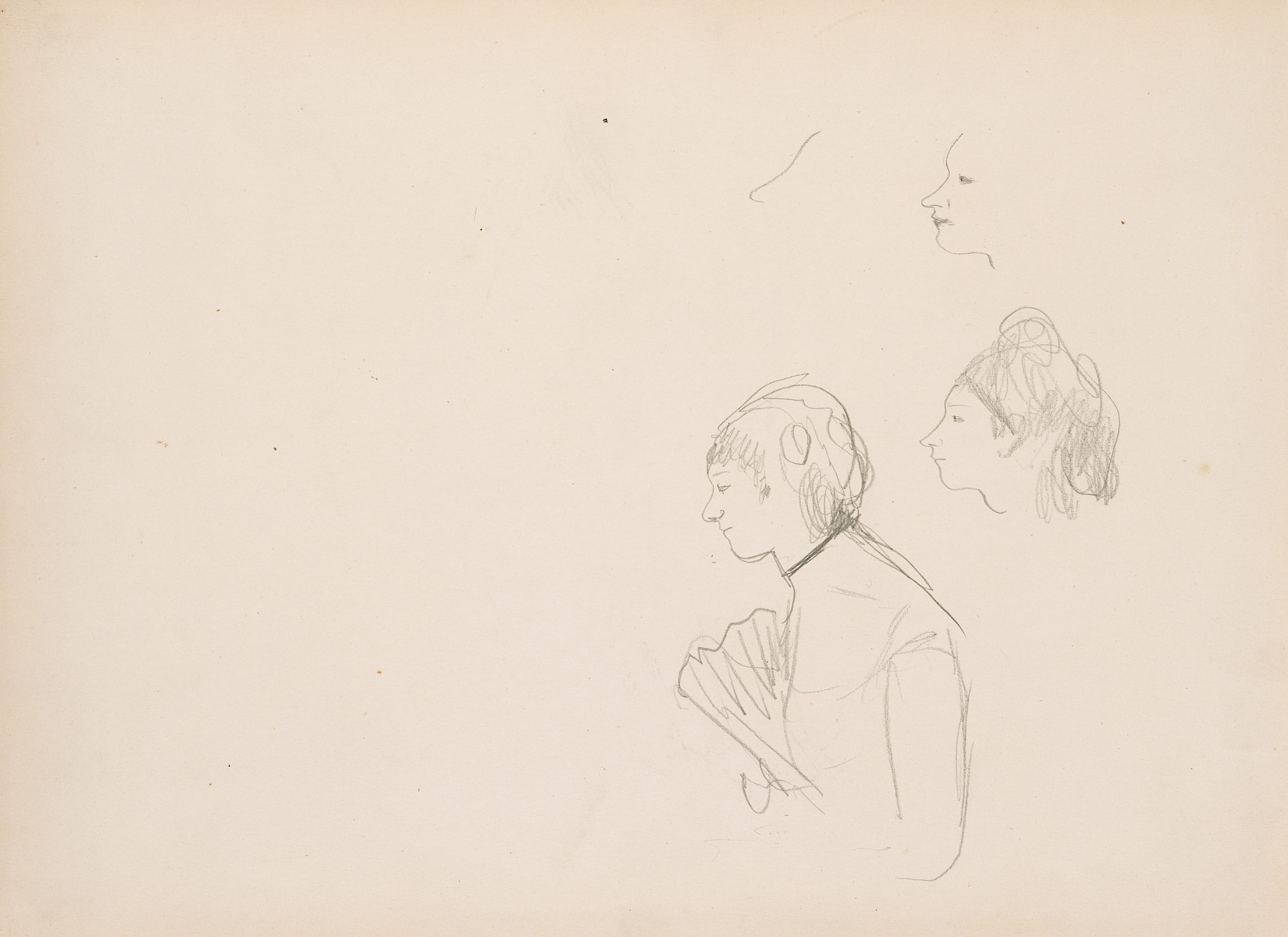 《咖啡馆歌手的素描》（Sketches of a Café Singer）｜埃德加·德加 Edgar Degas｜1877