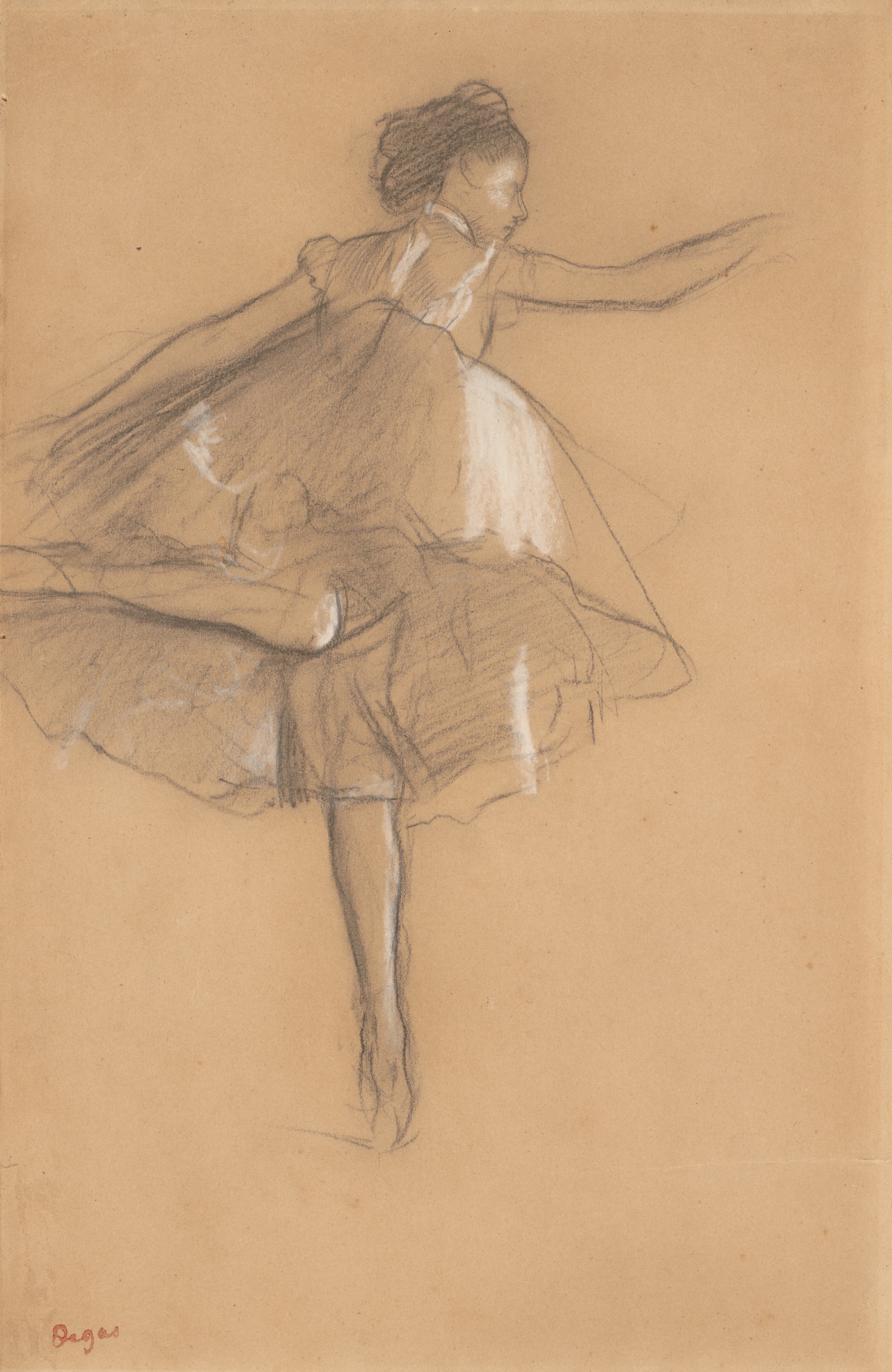 《足尖舞者》（Dancer on pointe）｜埃德加·德加 Edgar Degas｜约. 1878