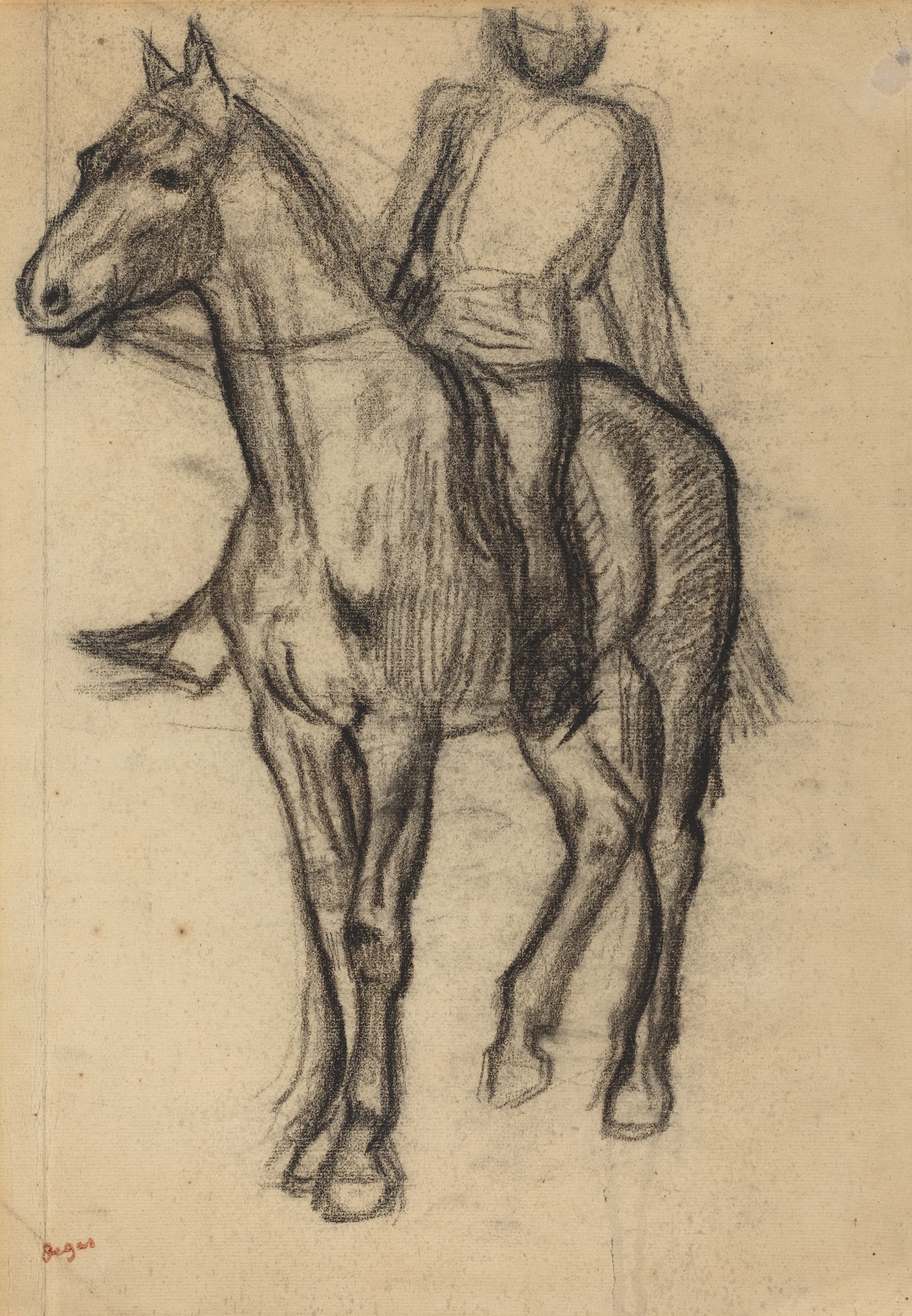 《马与骑手》（Horse and Rider）｜埃德加·德加 Edgar Degas｜约. 1878