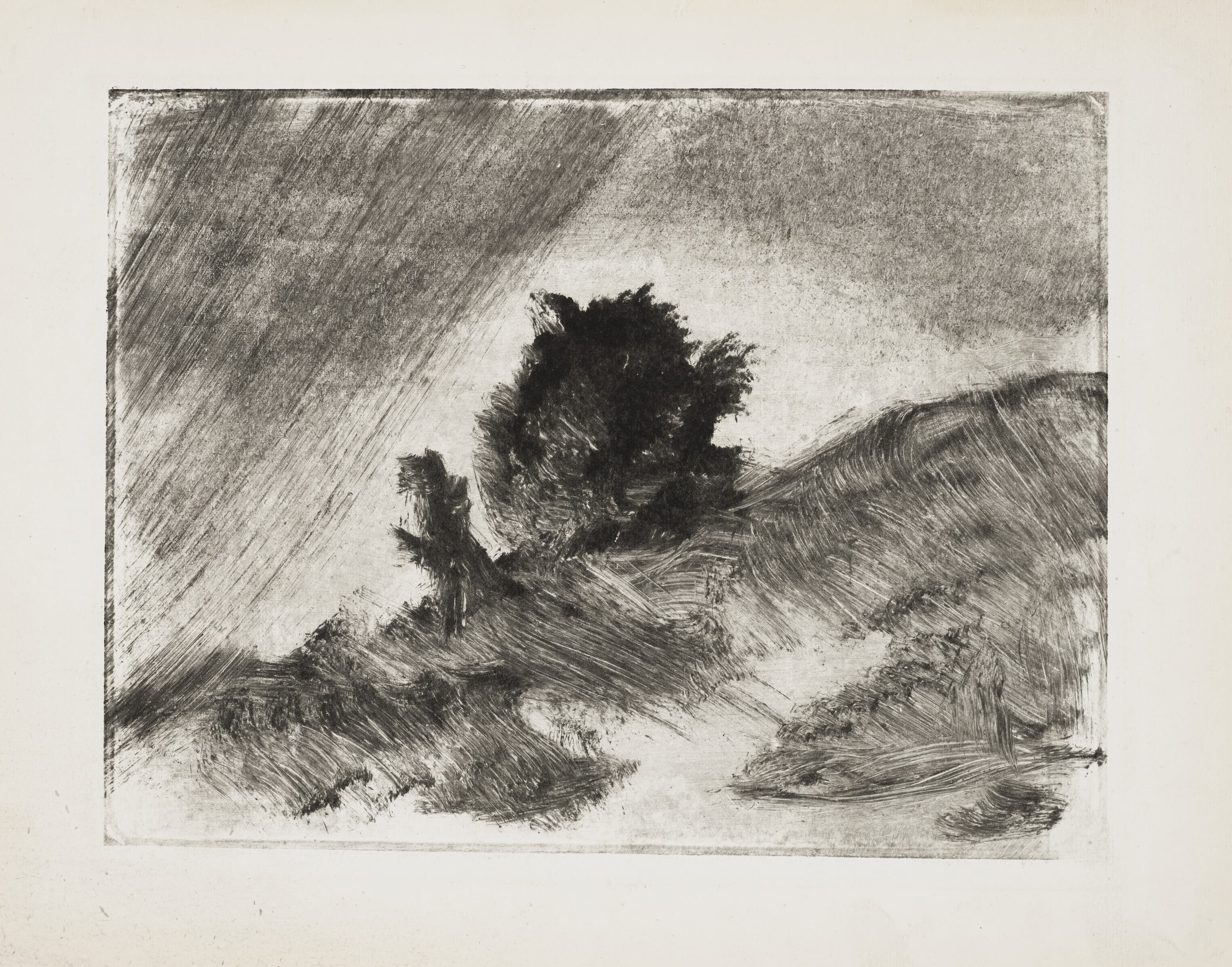 《景观》（Landscape）｜埃德加·德加 Edgar Degas｜约 1877–79