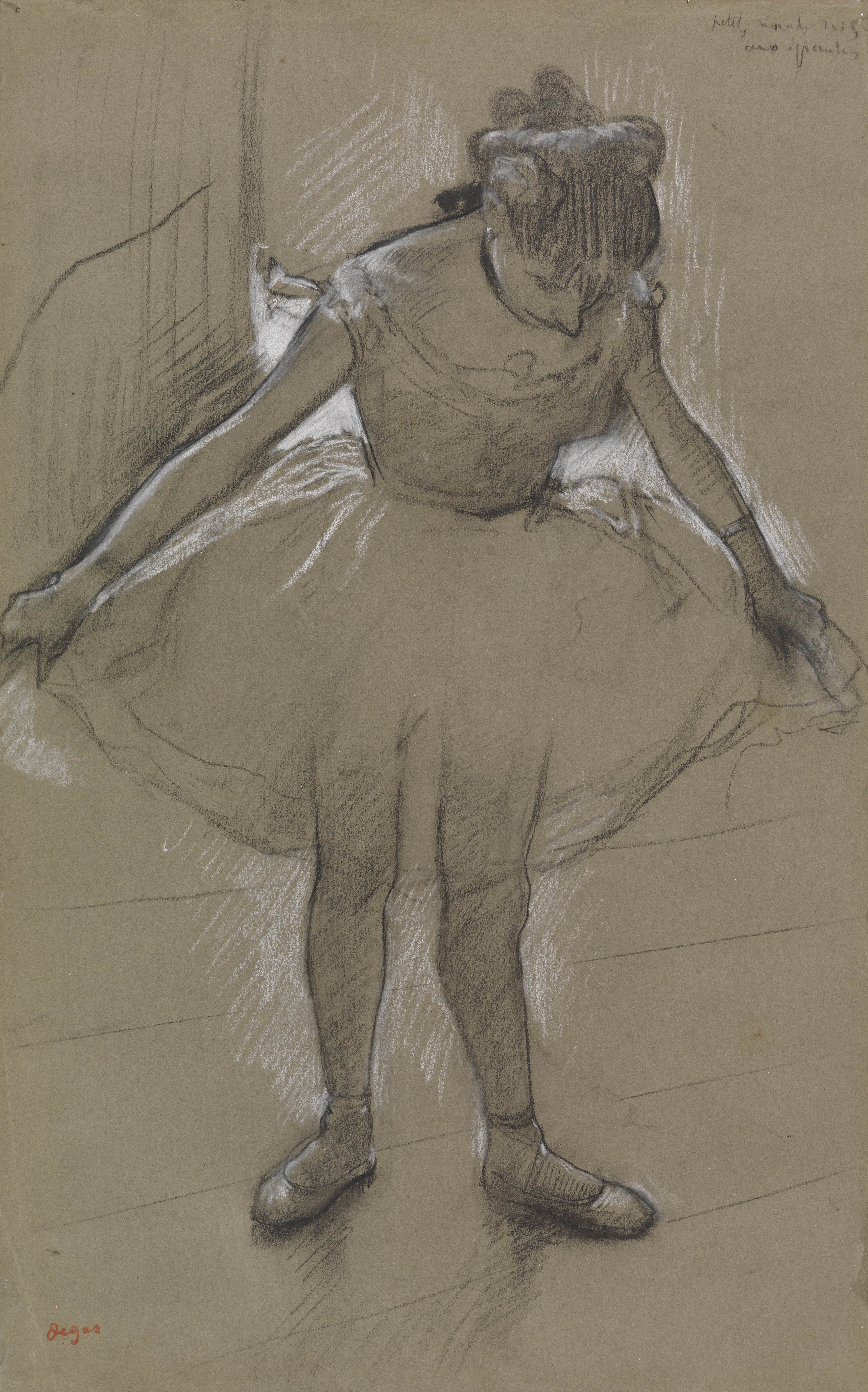 《背光中的年轻舞者》（Young dancer in the backlight）｜埃德加·德加 Edgar Degas｜约 1878