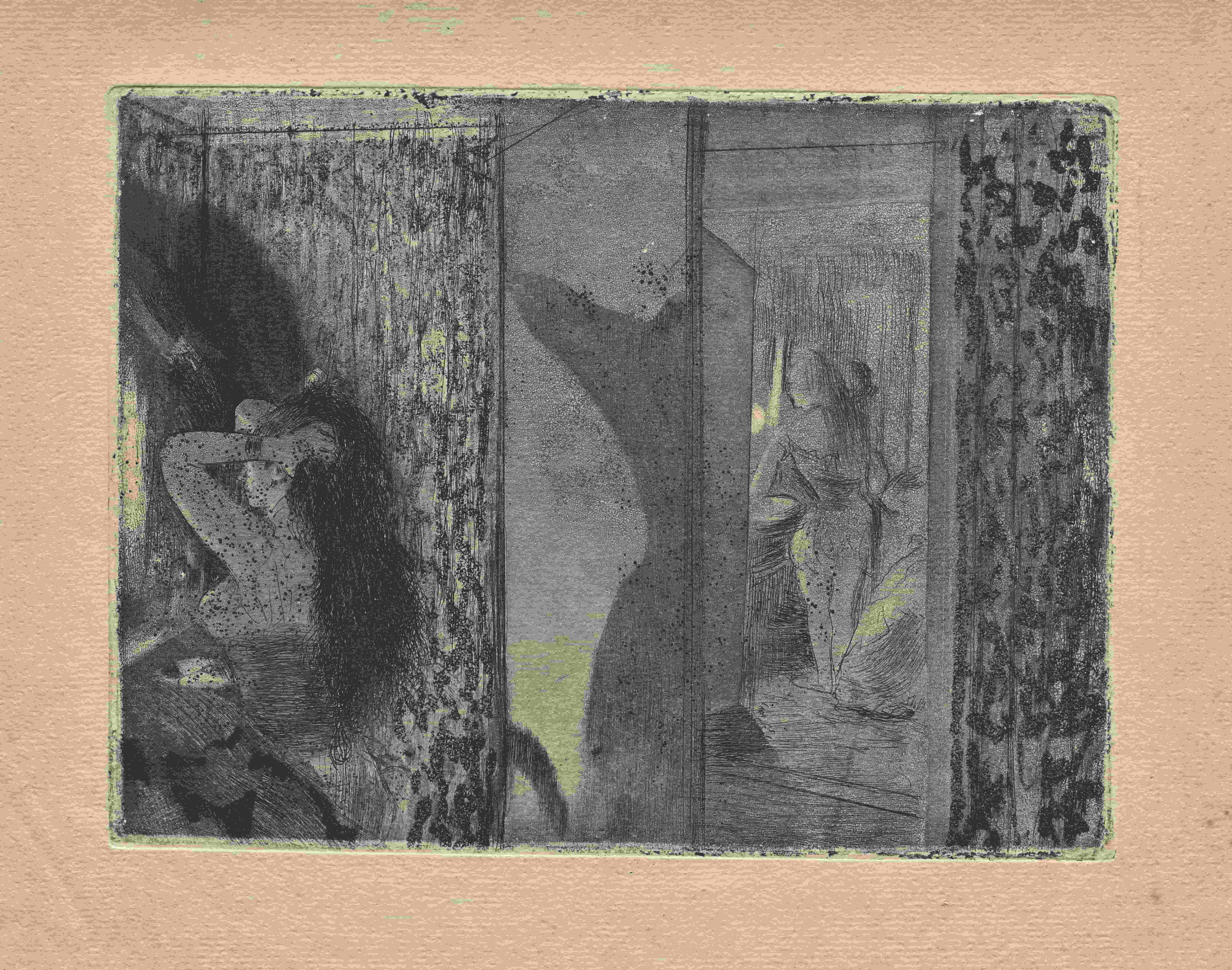 《女演员在更衣室里》（Actresses in Their Dressing Rooms）｜埃德加·德加 Edgar Degas｜1879–80