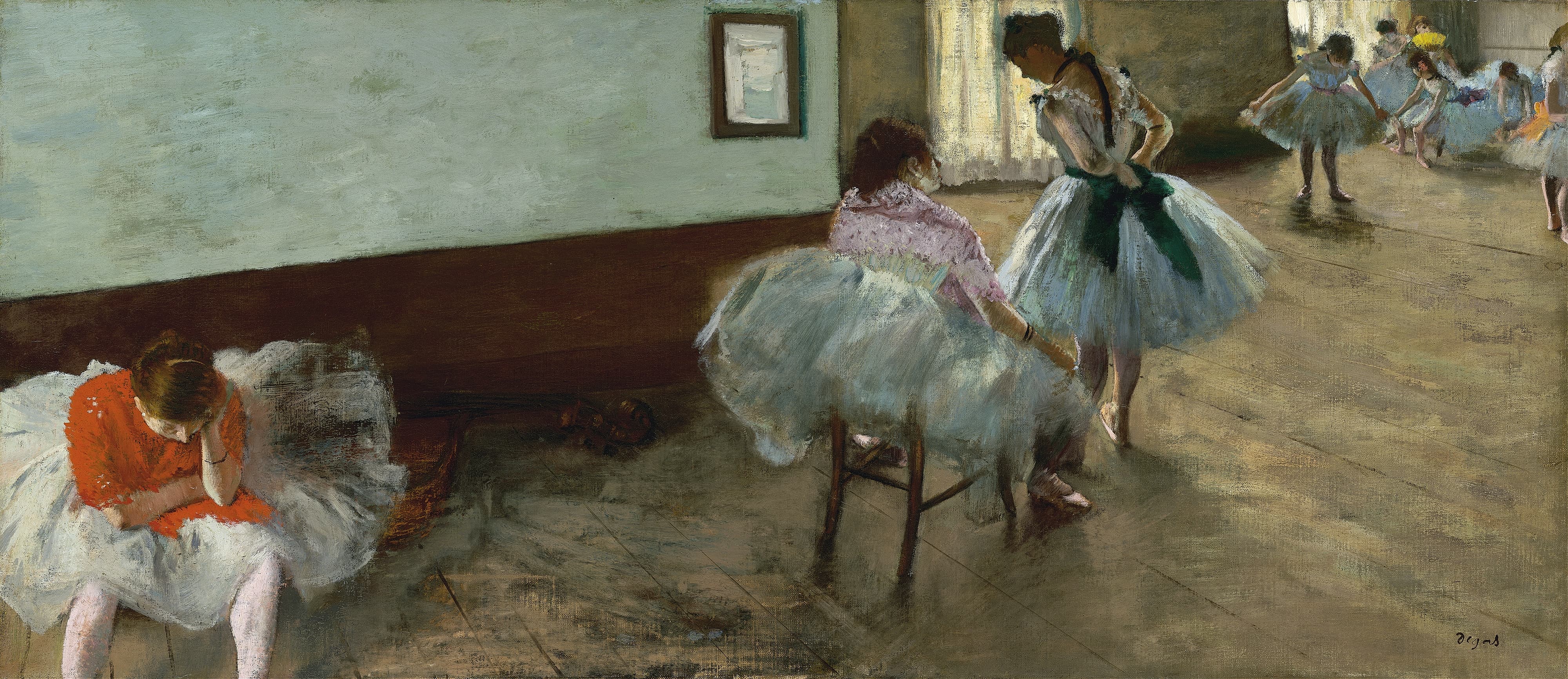 《舞蹈课》（The Dance Lesson）｜埃德加·德加 Edgar Degas｜约 1879
