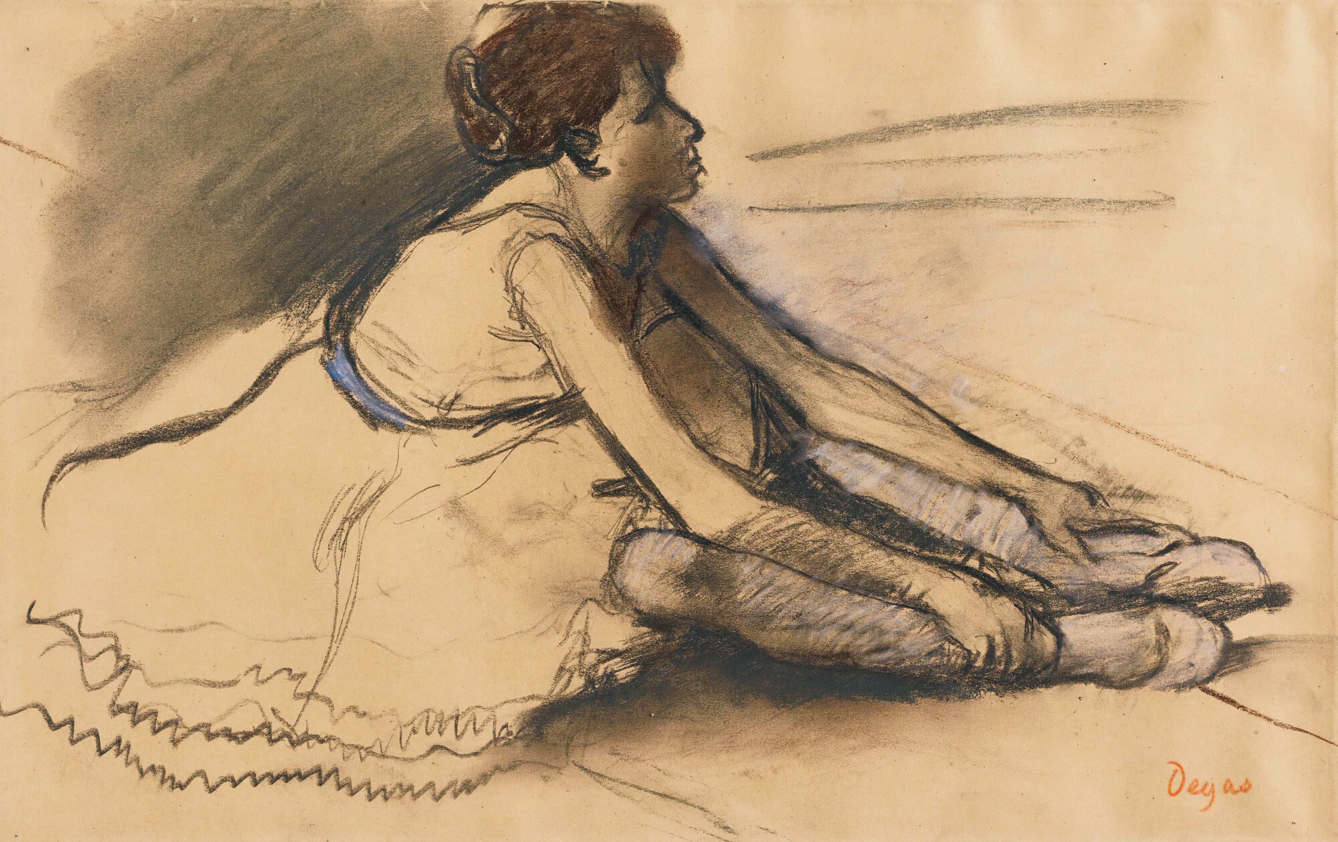 《舞者的休息》（The Dancer's Rest）｜埃德加·德加 Edgar Degas｜约 1879