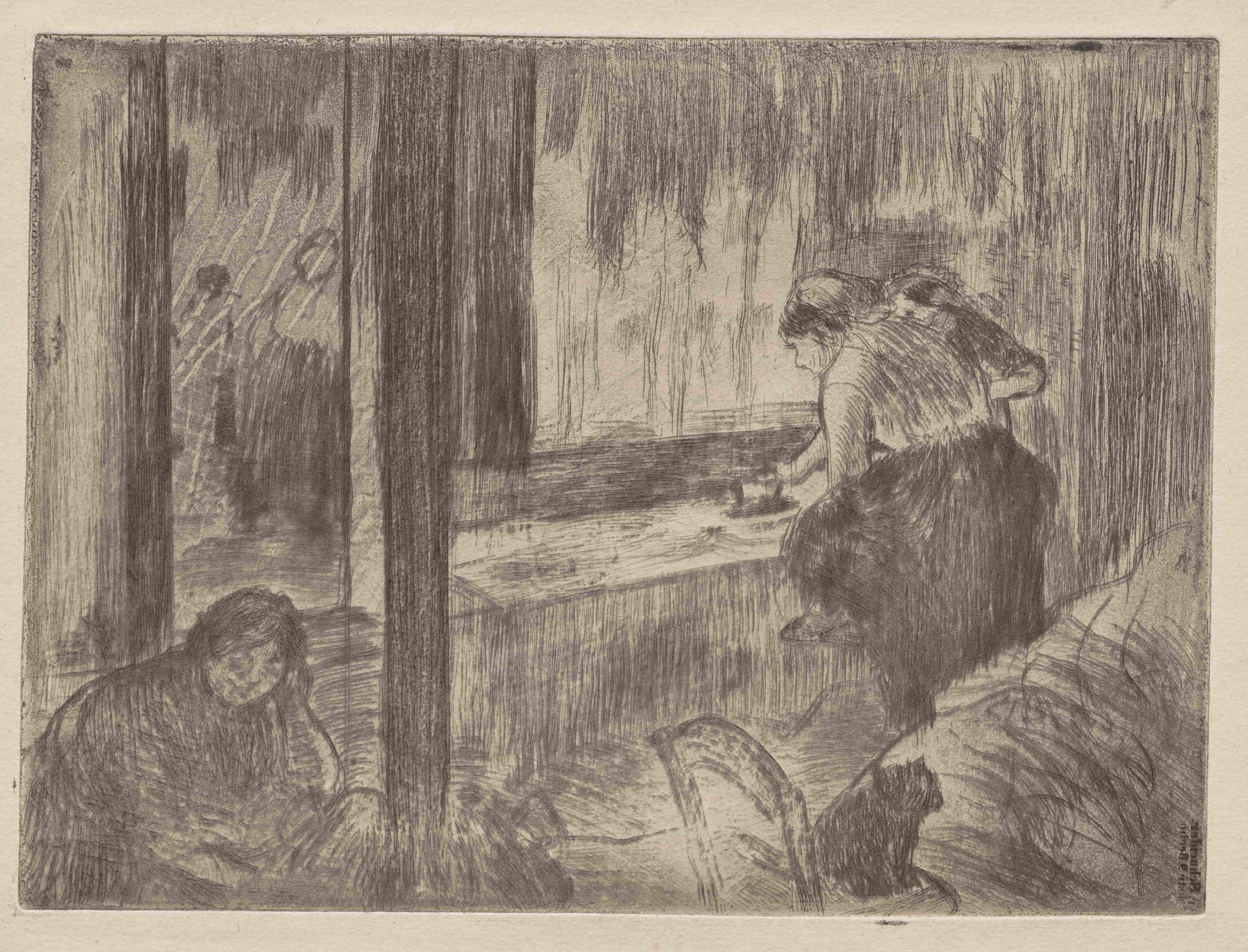 《洗衣妇》（The Laundresses）｜埃德加·德加 Edgar Degas｜1879–80