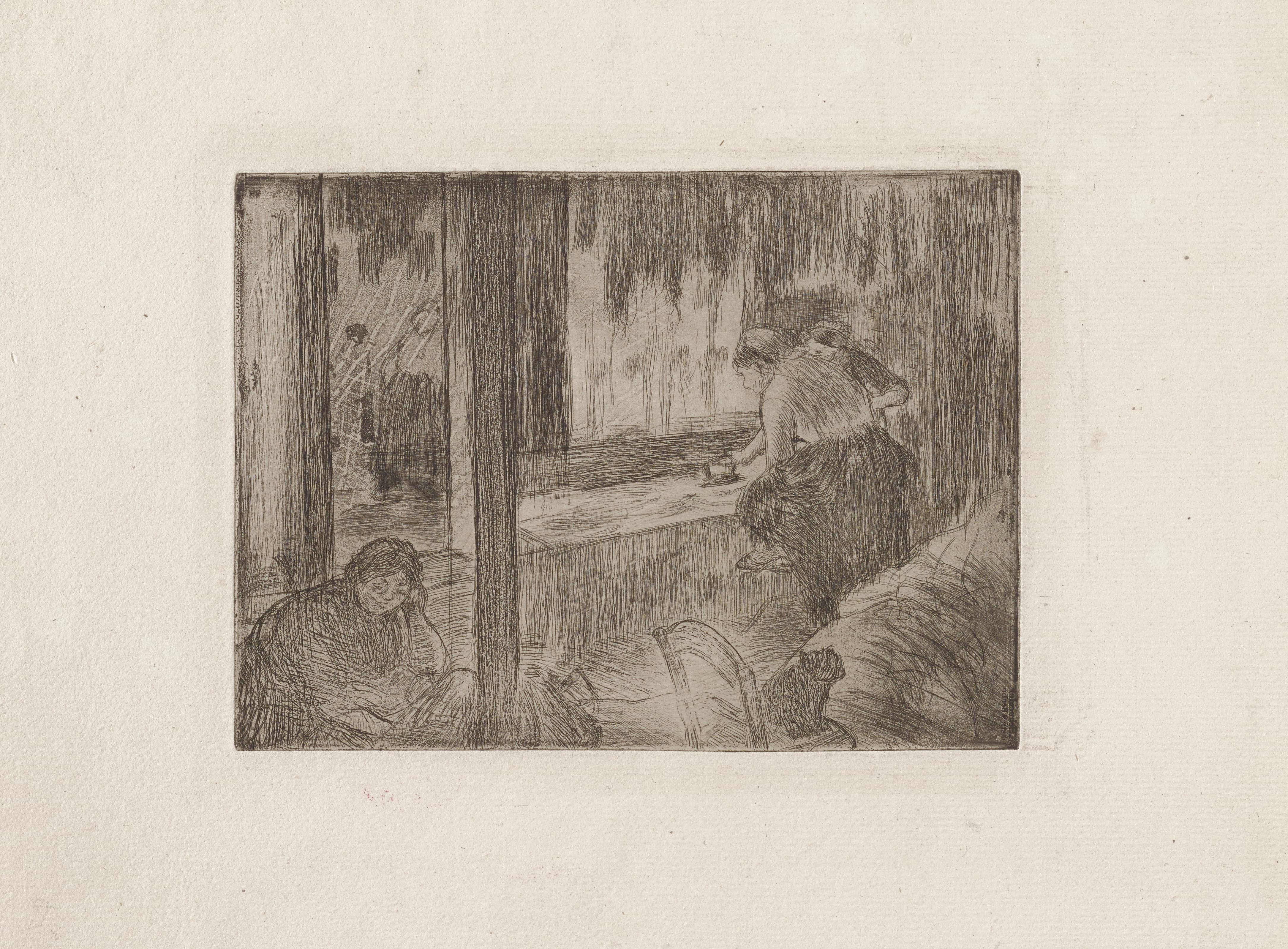 《洗衣妇》（The Laundresses）｜埃德加·德加 Edgar Degas｜1879–80
