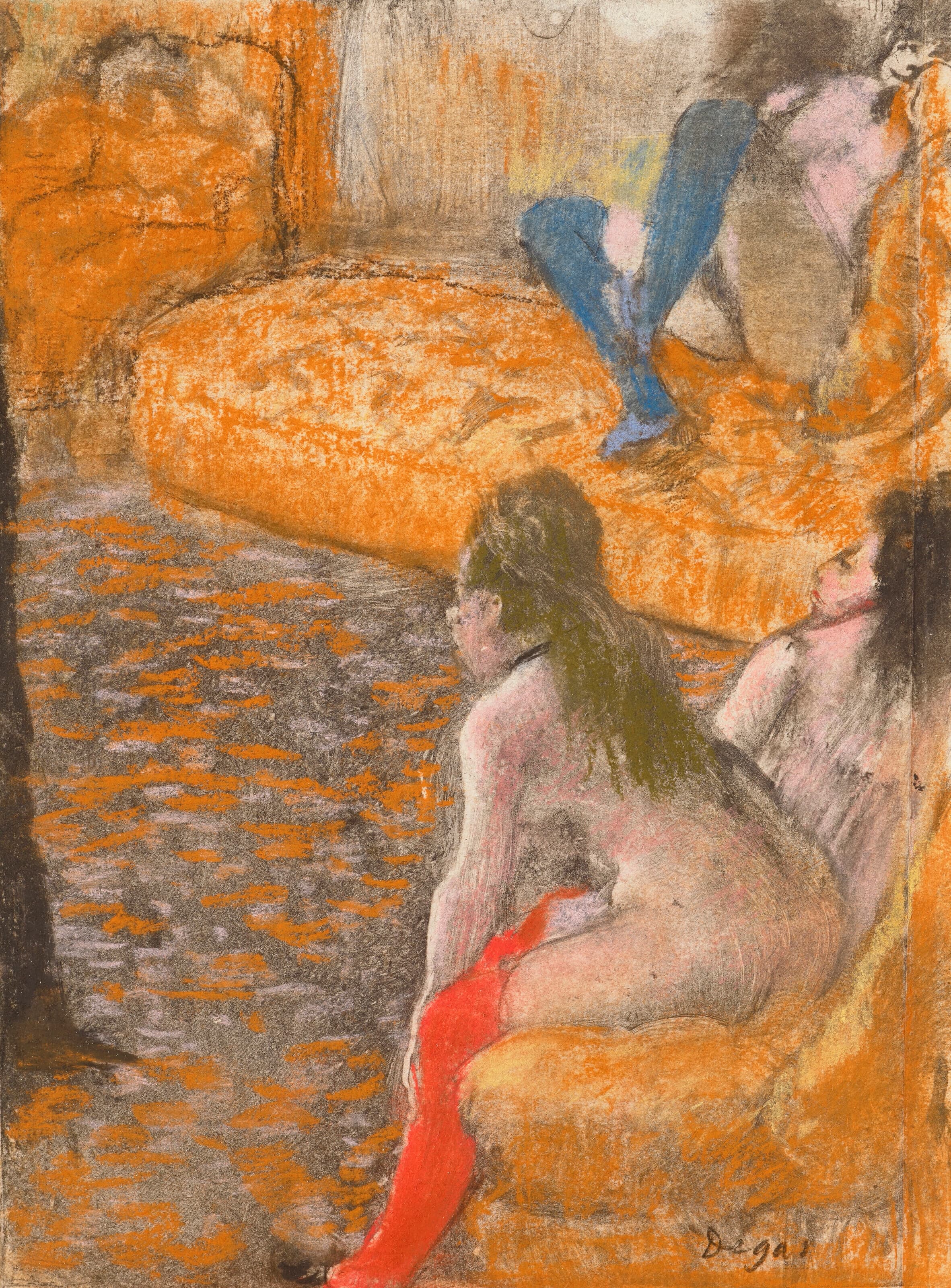 《等待顾客》（Waiting for a customer）｜埃德加·德加 Edgar Degas｜1879