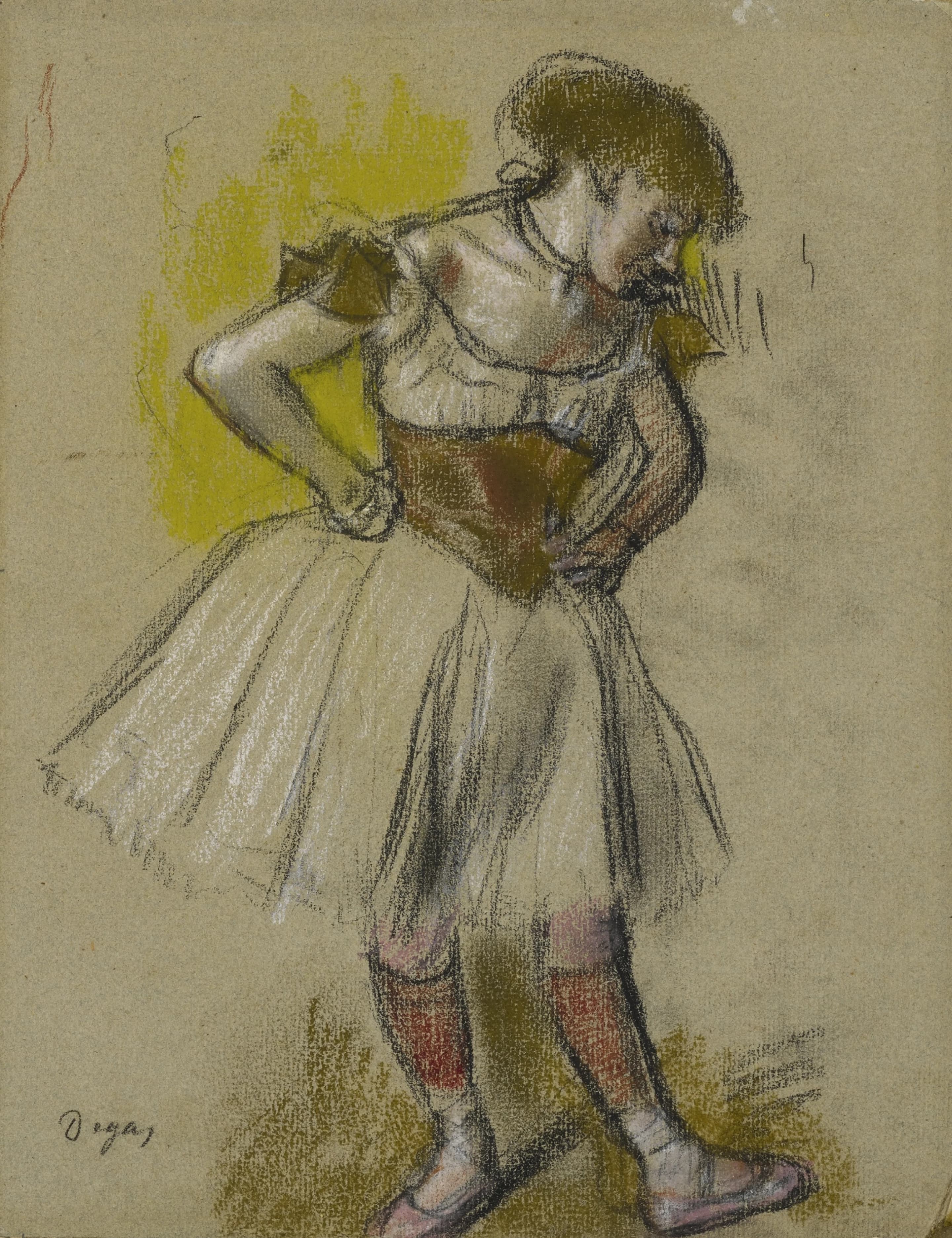《舞者》（Dancer）｜埃德加·德加 Edgar Degas｜1880–85