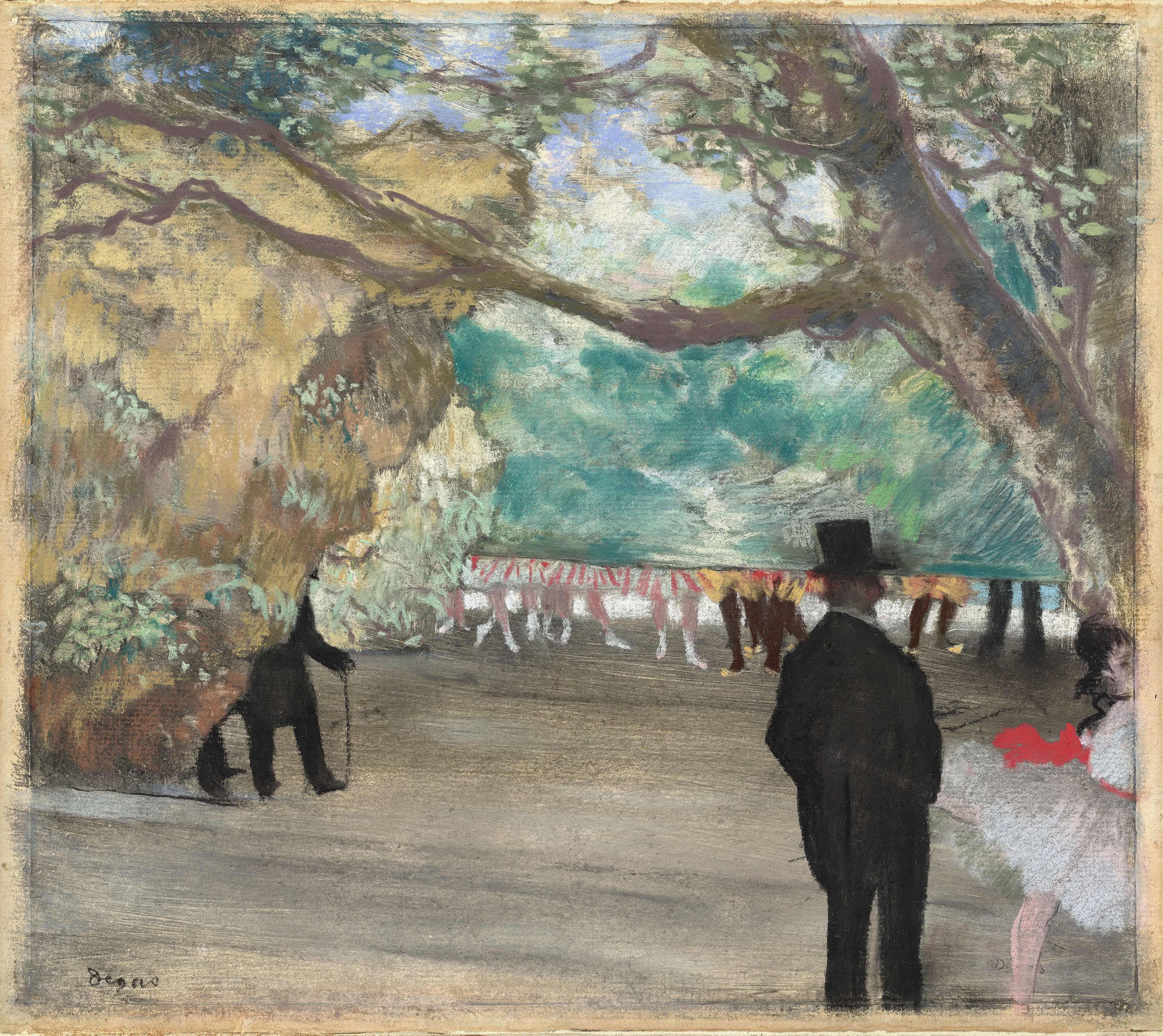 《窗帘》（The Curtain）｜埃德加·德加 Edgar Degas｜约. 1880