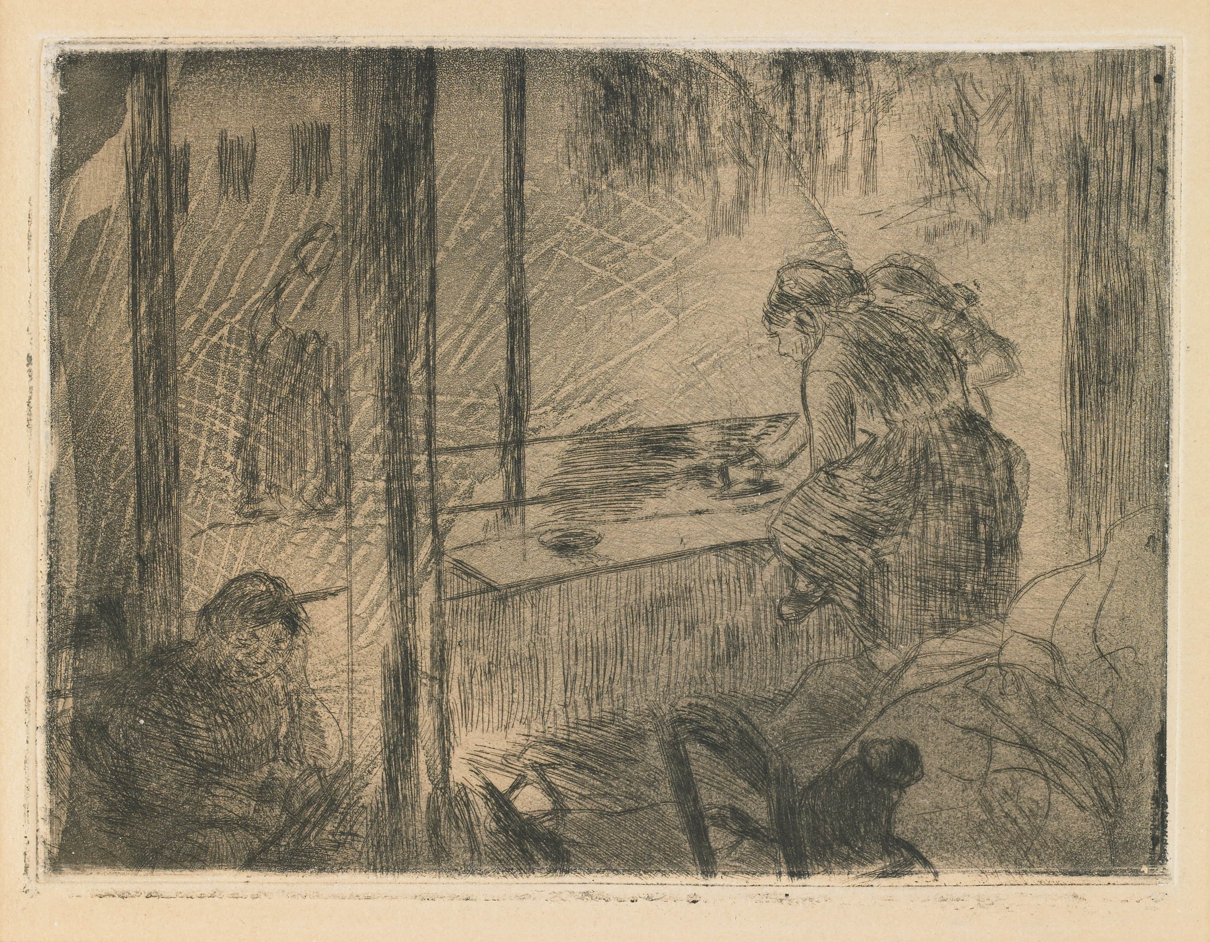 《洗衣妇》（The Laundresses）｜埃德加·德加 Edgar Degas｜1879–80