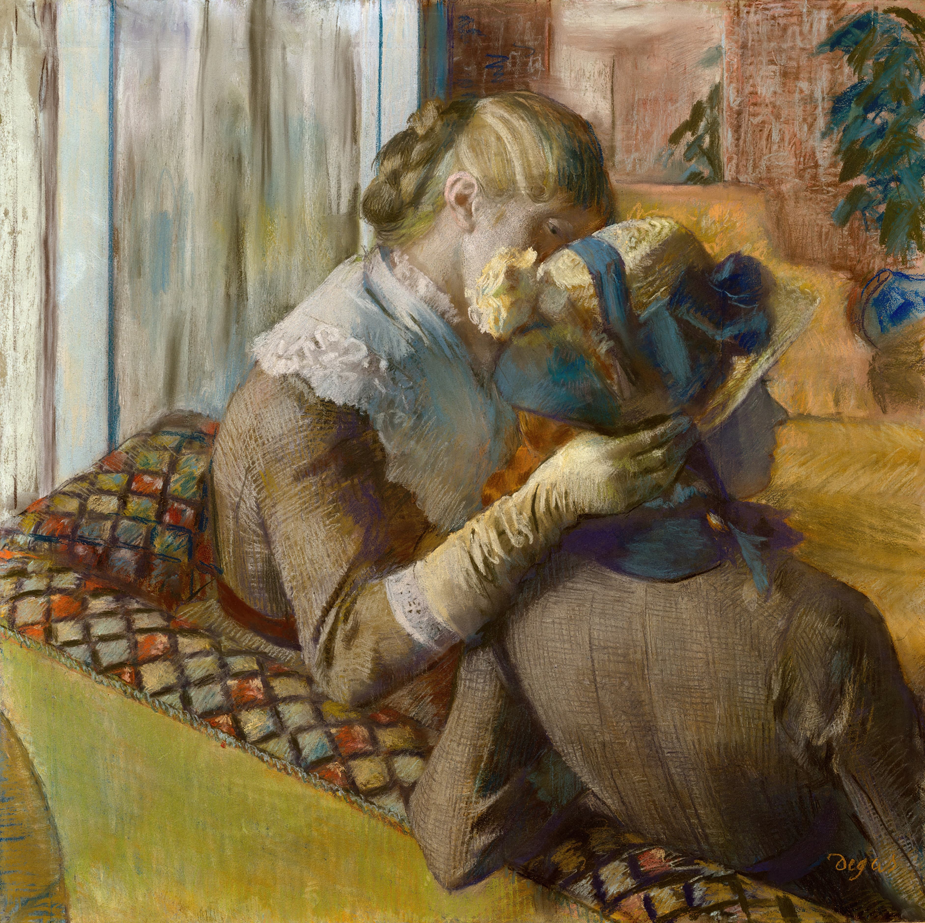 《在女帽店》（At the Milliner's）｜埃德加·德加 Edgar Degas｜1882
