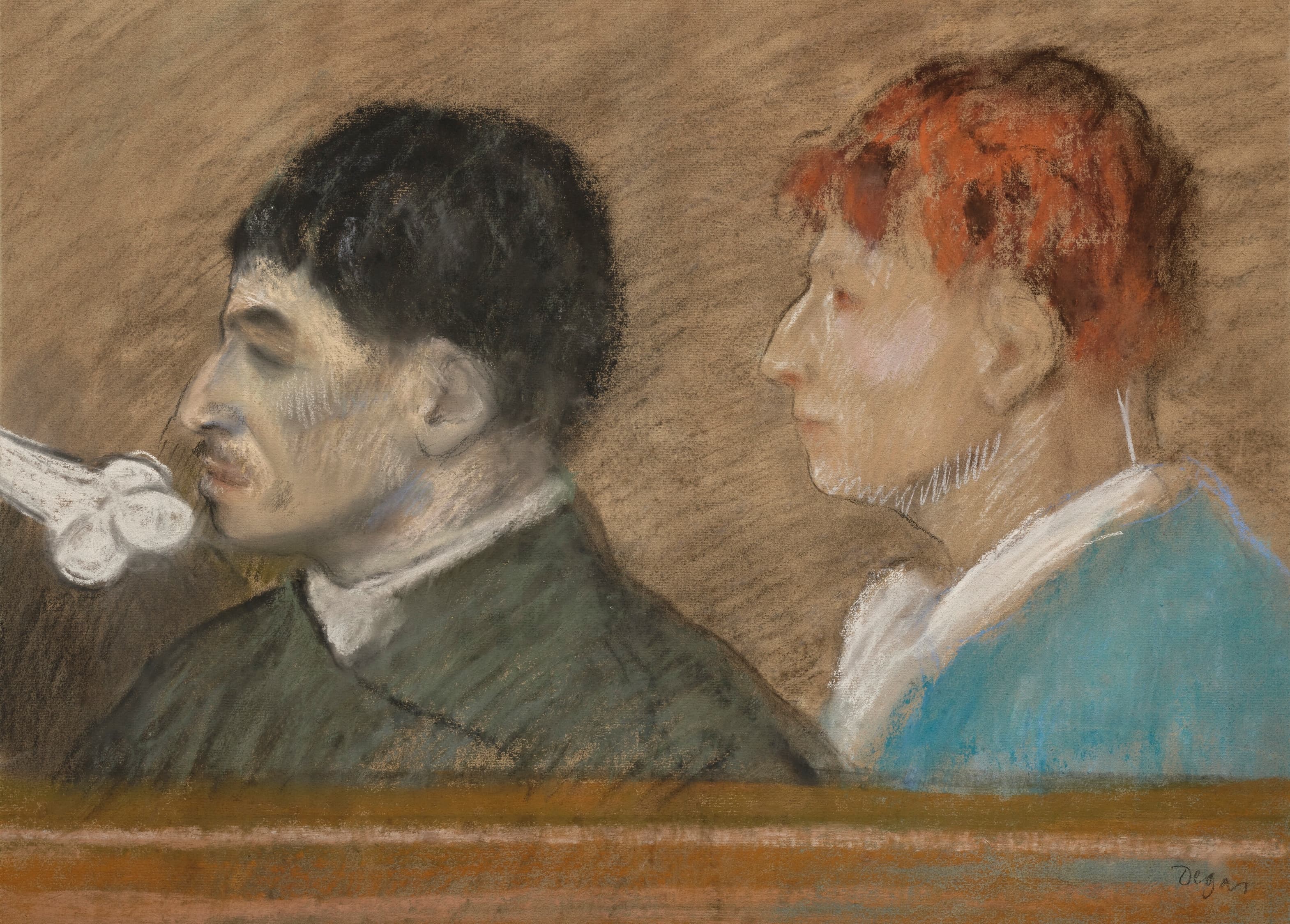 《犯罪相貌》（Criminal physiognomy）｜埃德加·德加 Edgar Degas｜1881