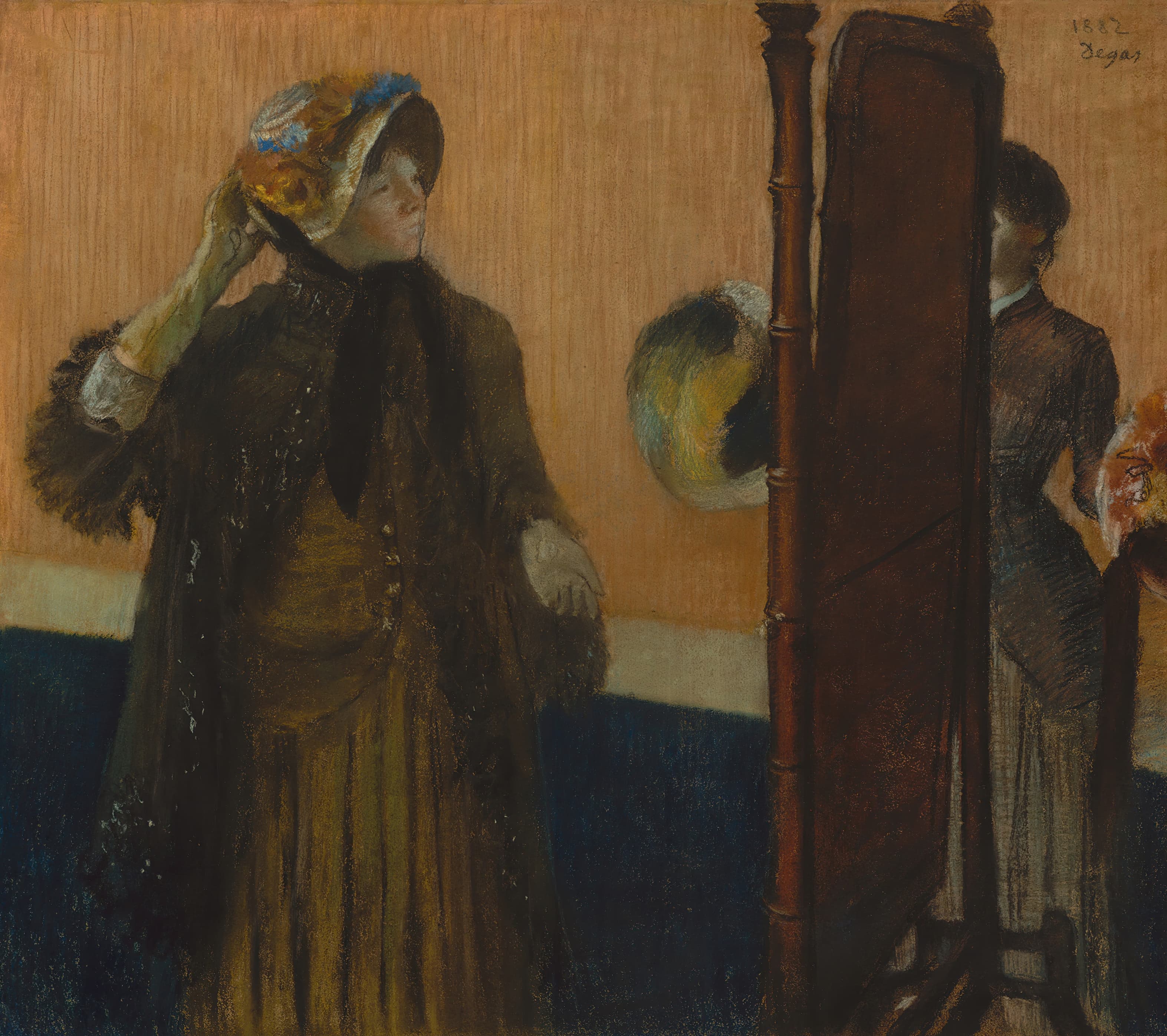 《在女帽店》（At the Milliner's）｜埃德加·德加 Edgar Degas｜1882