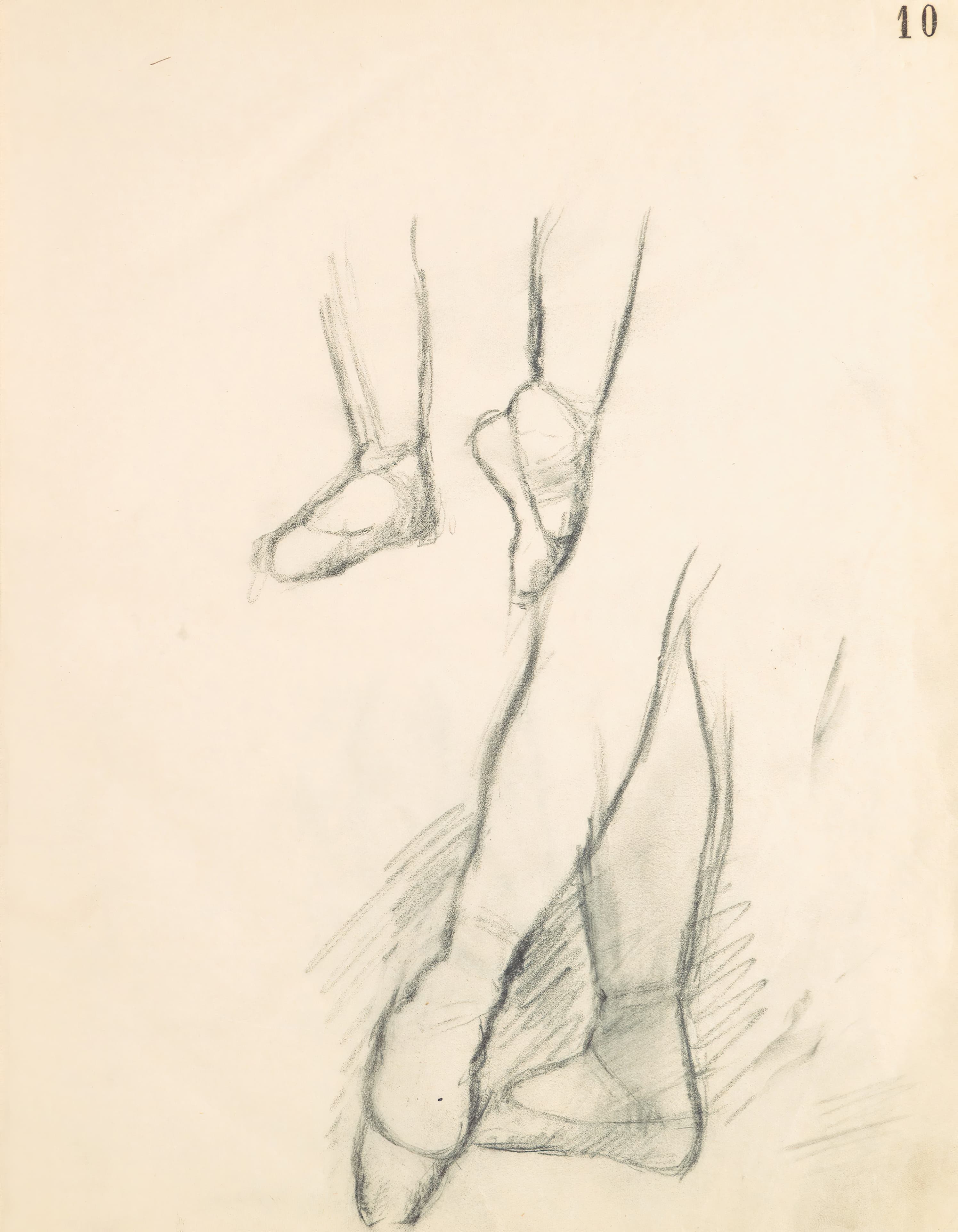 《人物研究11》（Figure Studies 11）｜埃德加·德加 Edgar Degas｜1882–85