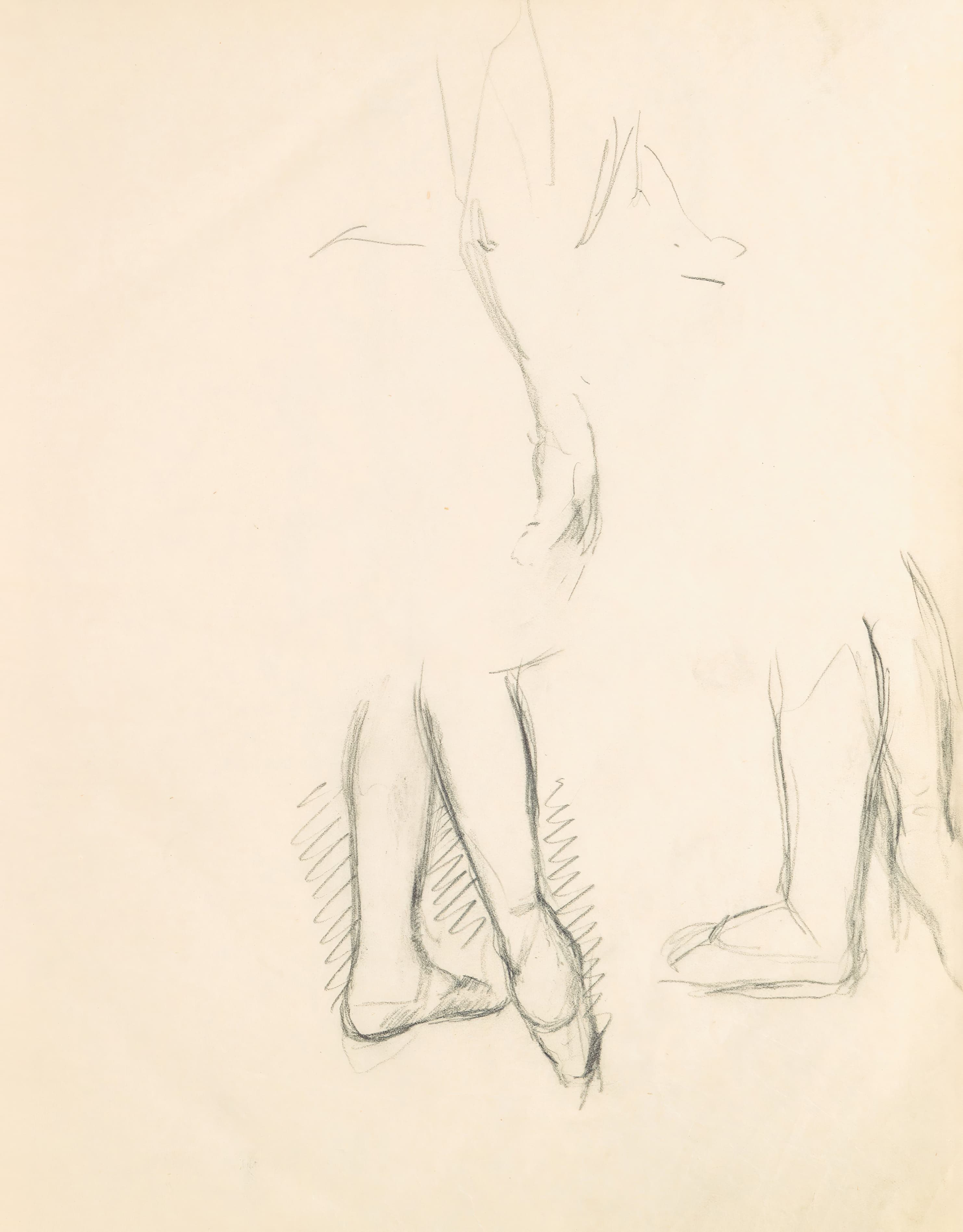《人物研究 13》（Figure Studies 13）｜埃德加·德加 Edgar Degas｜1882–85