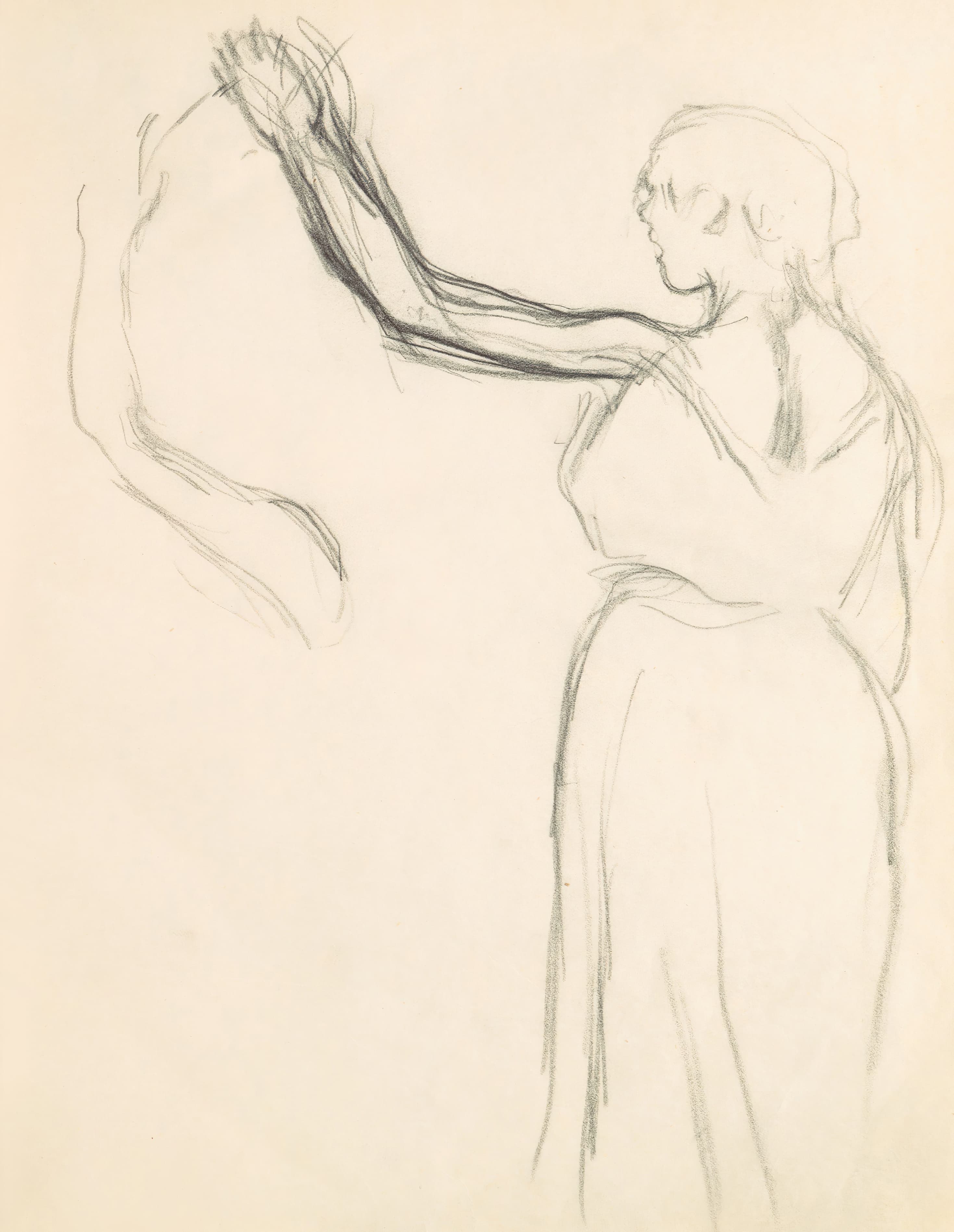 《人物研究 16》（Figure Studies 16）｜埃德加·德加 Edgar Degas｜1882–85