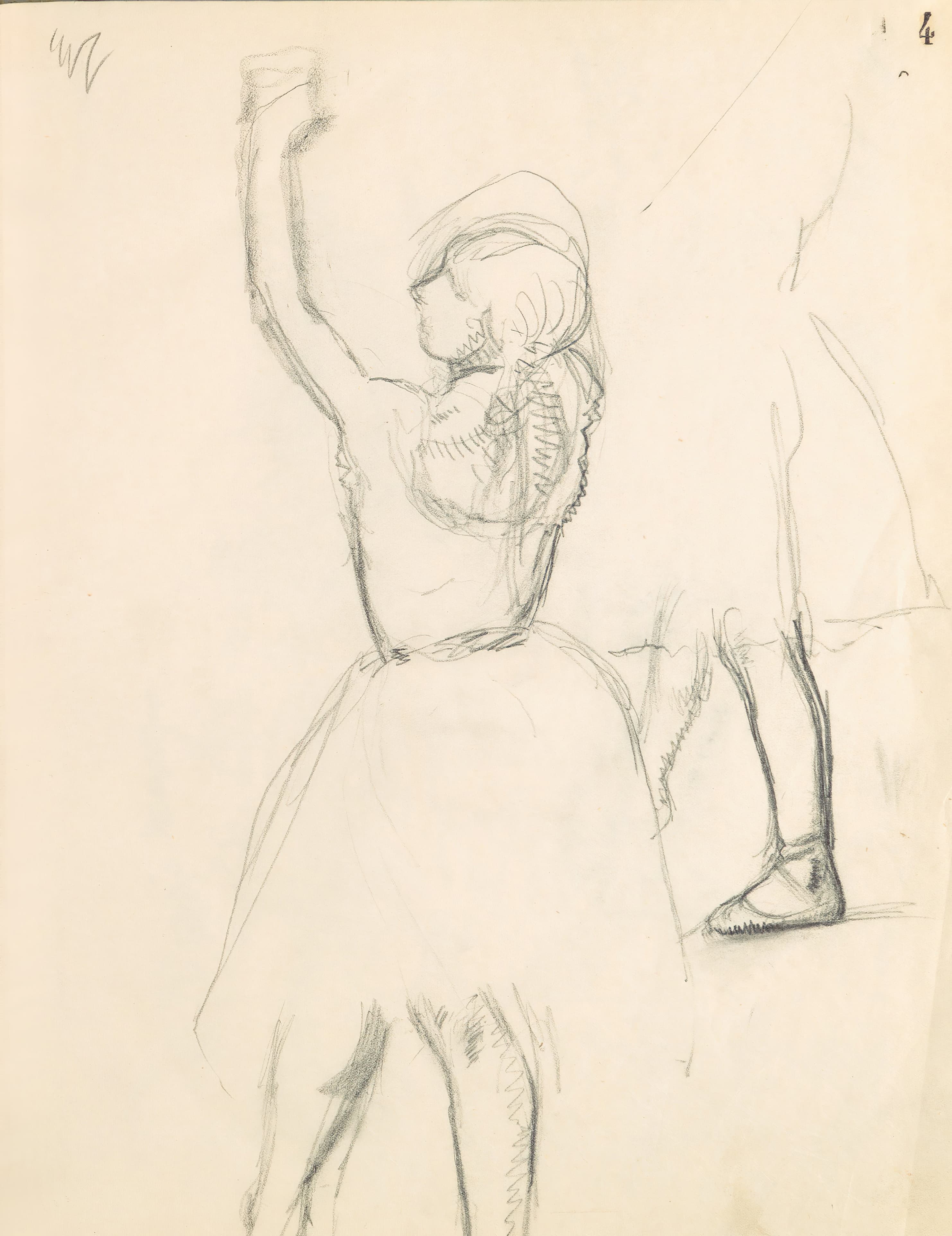 《人物研究4》（Figure Studies 4）｜埃德加·德加 Edgar Degas｜1882–85
