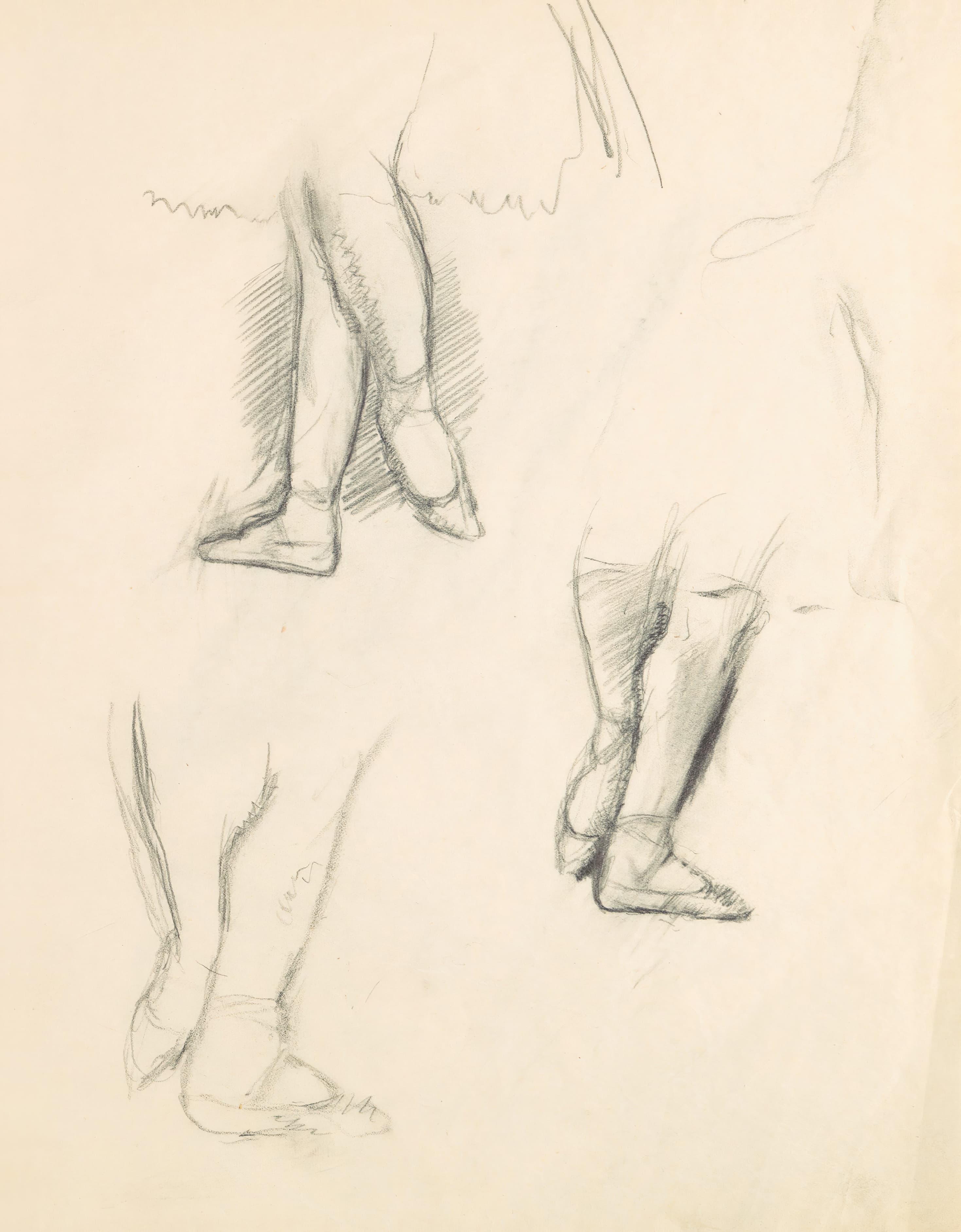 《人物研究 6》（Figure Studies 6）｜埃德加·德加 Edgar Degas｜1882–85