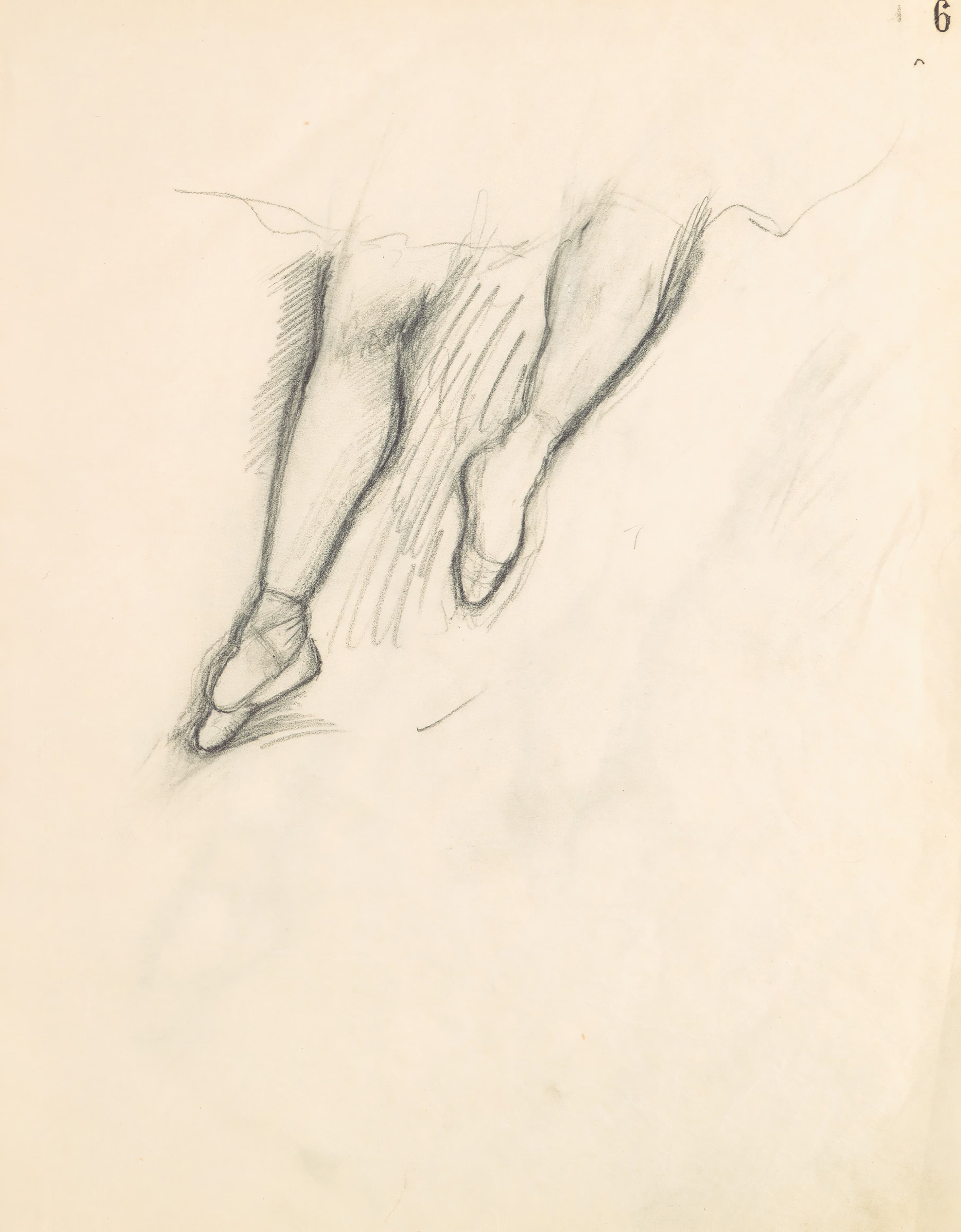 《人物研究 7》（Figure Studies 7）｜埃德加·德加 Edgar Degas｜1882–85