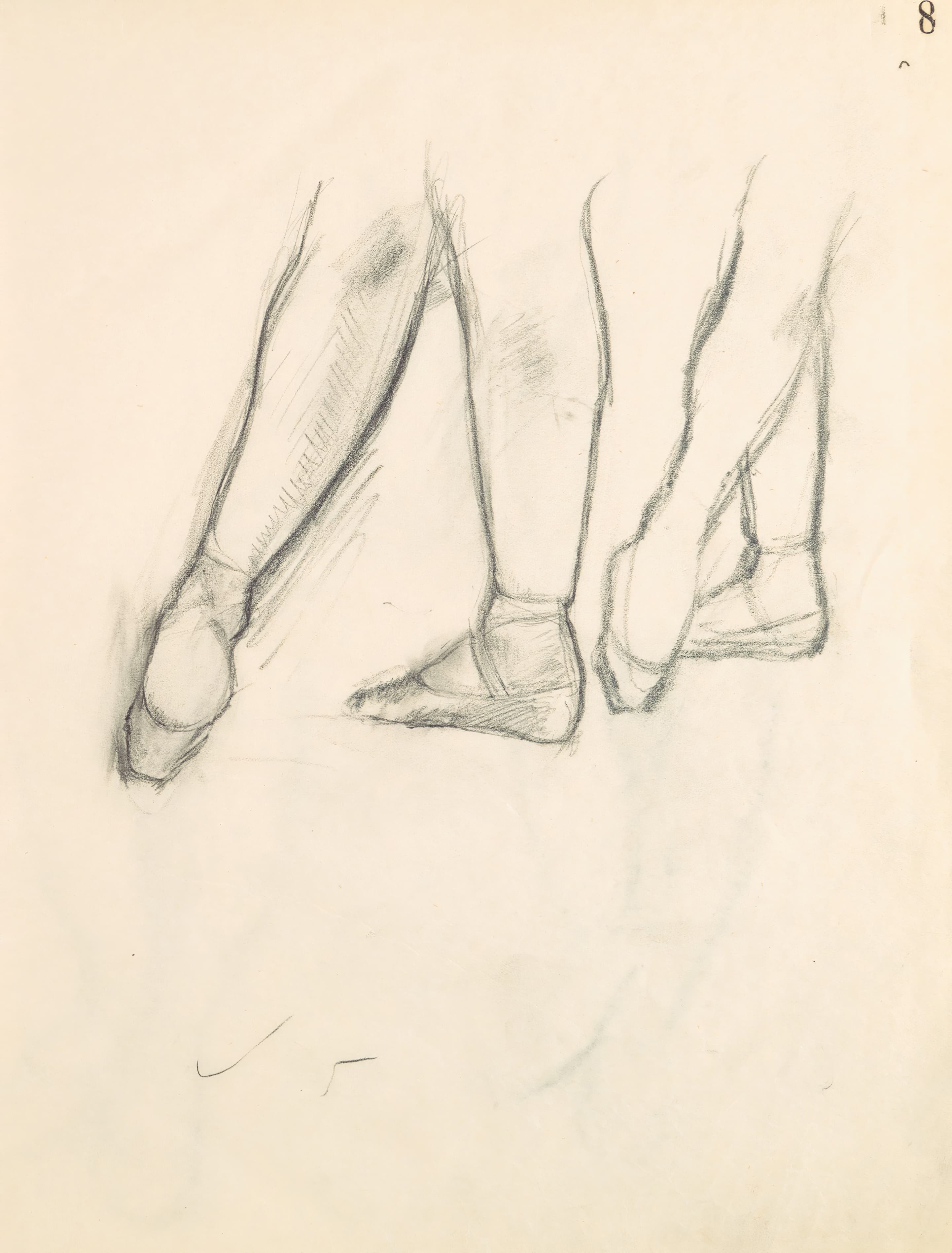 《人物研究 9》（Figure Studies 9）｜埃德加·德加 Edgar Degas｜1882–85