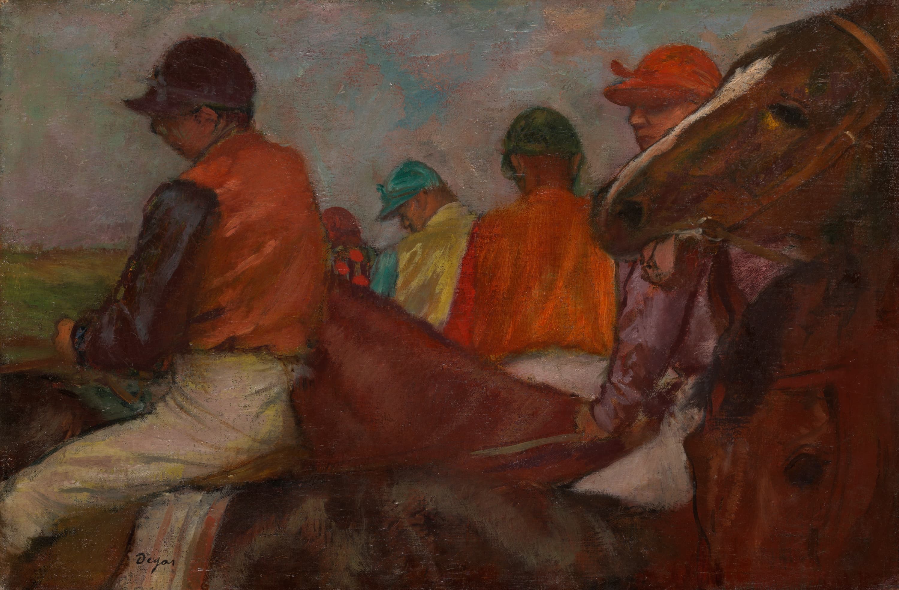 《骑师们》（The Jockeys）｜埃德加·德加 Edgar Degas｜约. 1882