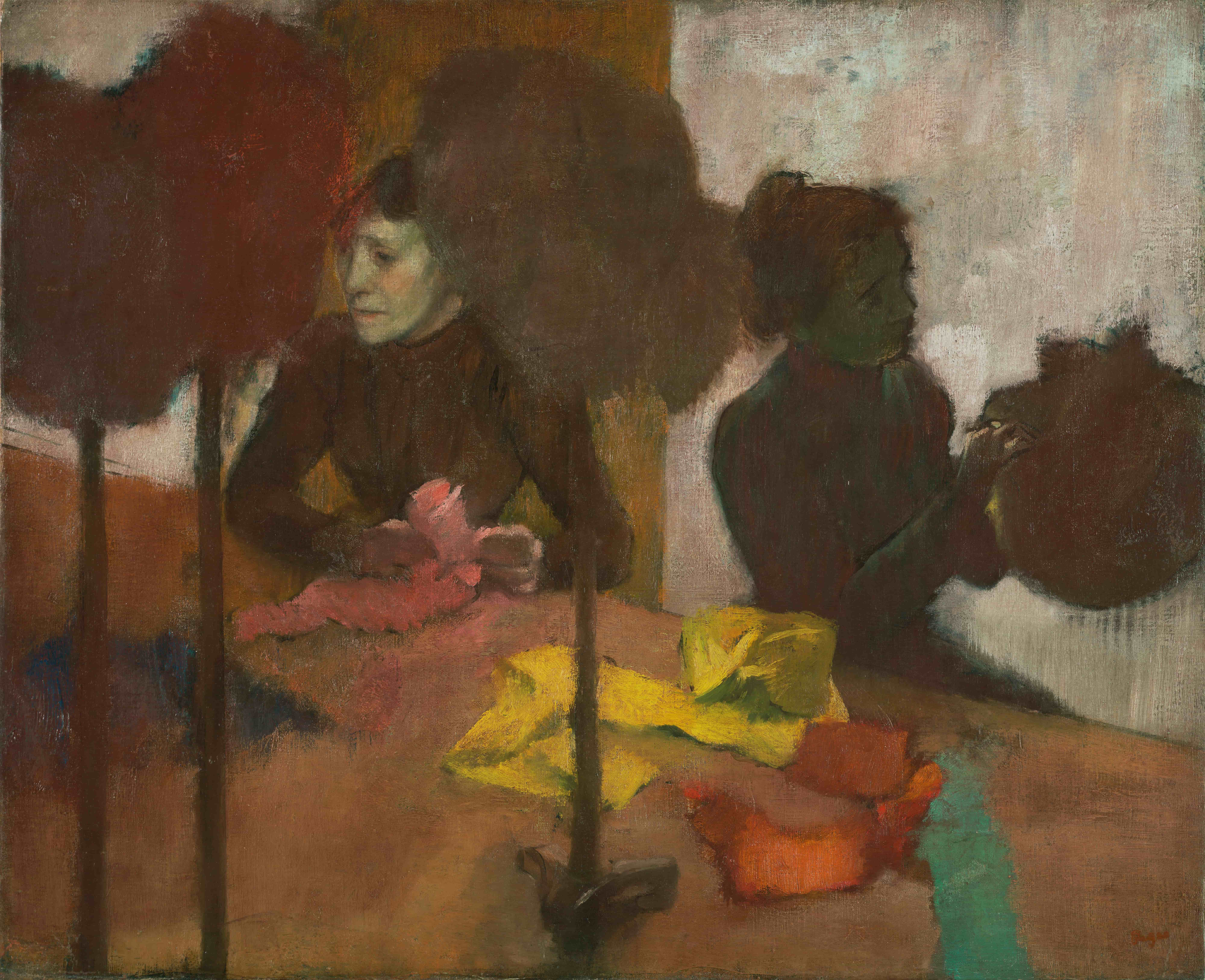 《女帽店工人》（The Milliners）｜埃德加·德加 Edgar Degas｜1882–早于 1905