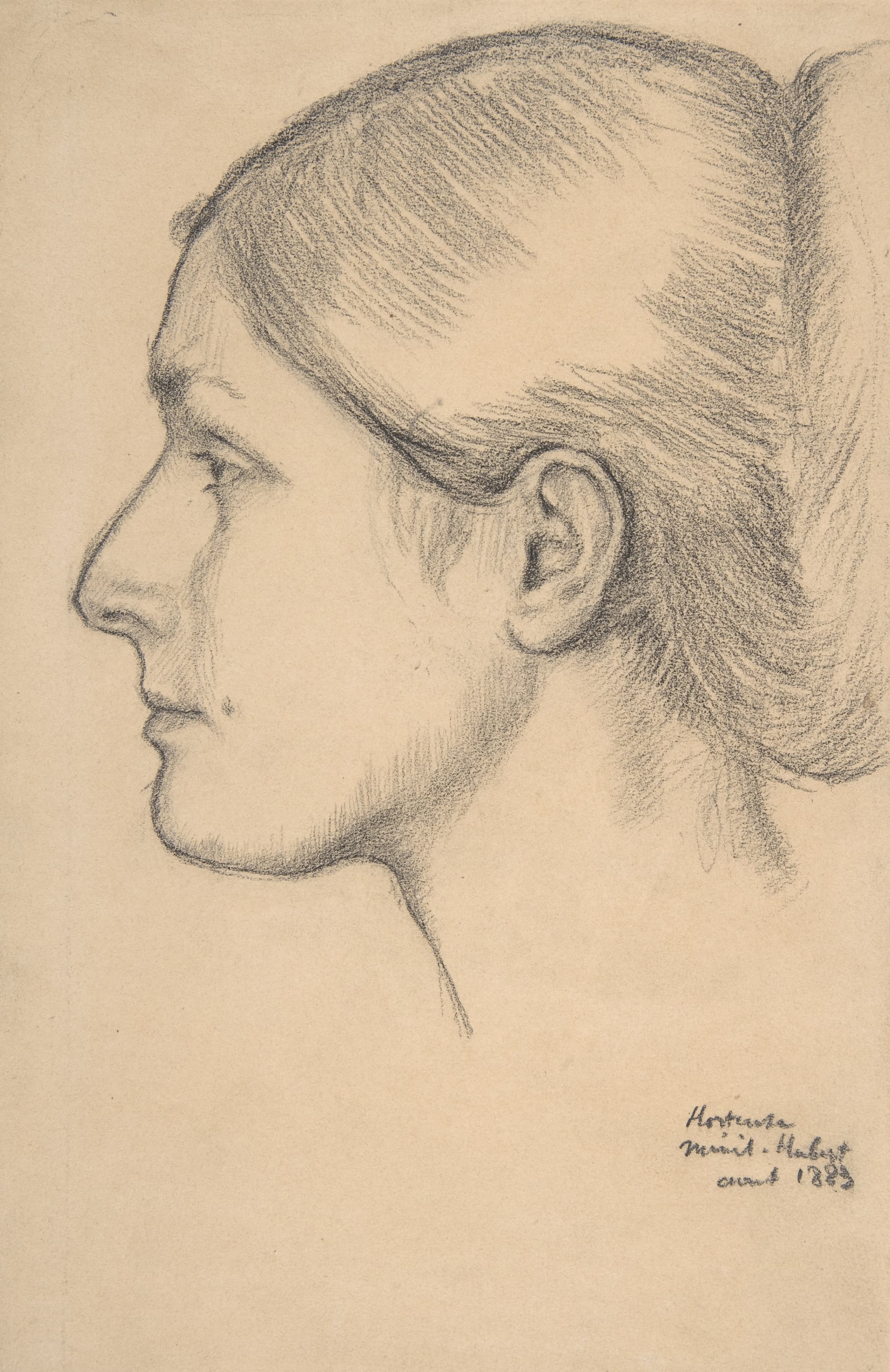 《奥尔滕斯·瓦尔平松 (Hortense Valpinçon) 肖像（雅克·福希女士）》（Portrait of Hortense Valpinçon (Mme. Jacques Fourchy)）｜埃德加·德加 Edgar Degas｜1883