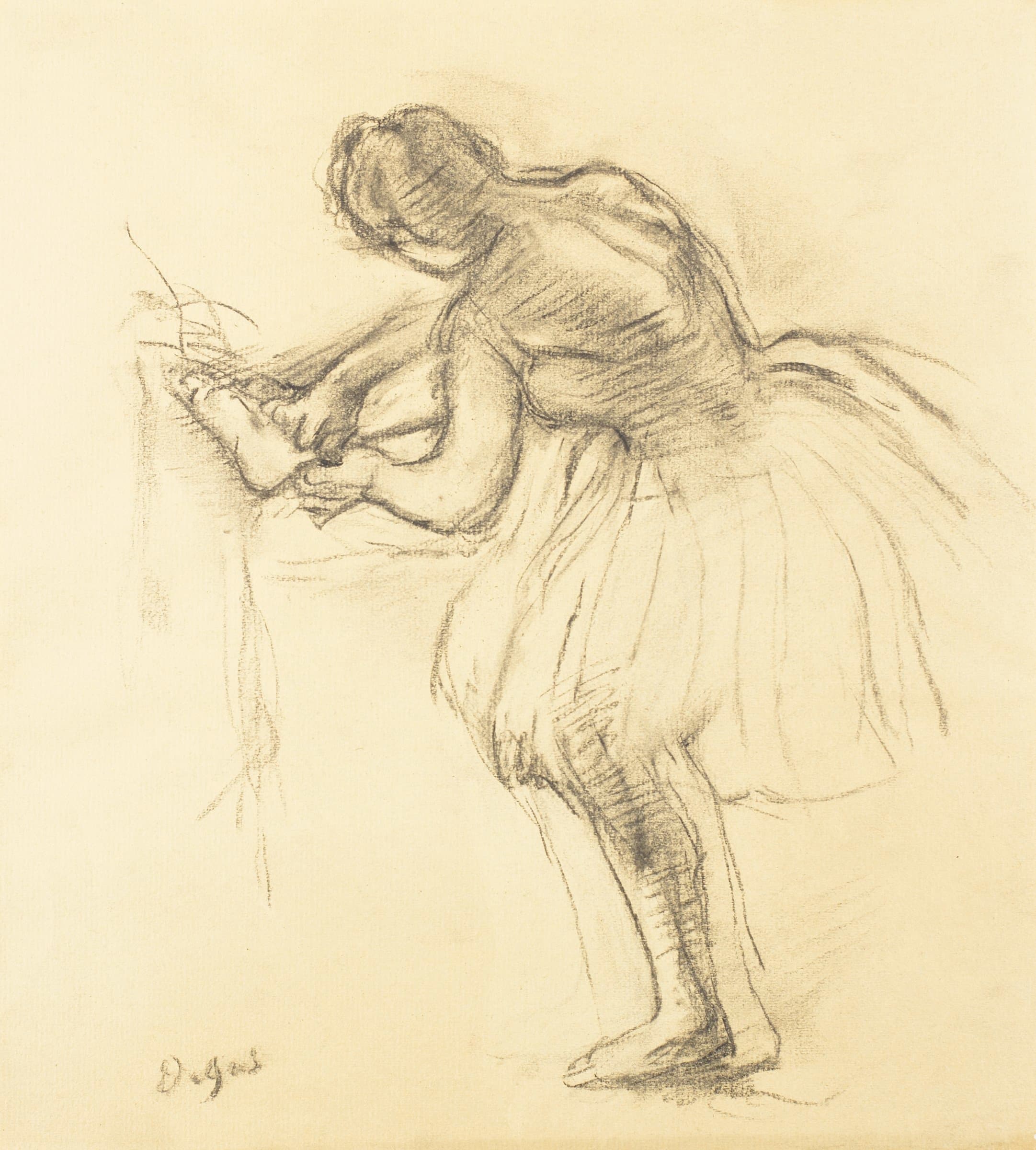 《芭蕾舞演员》（Ballet Dancer）｜埃德加·德加 Edgar Degas｜1885–1890