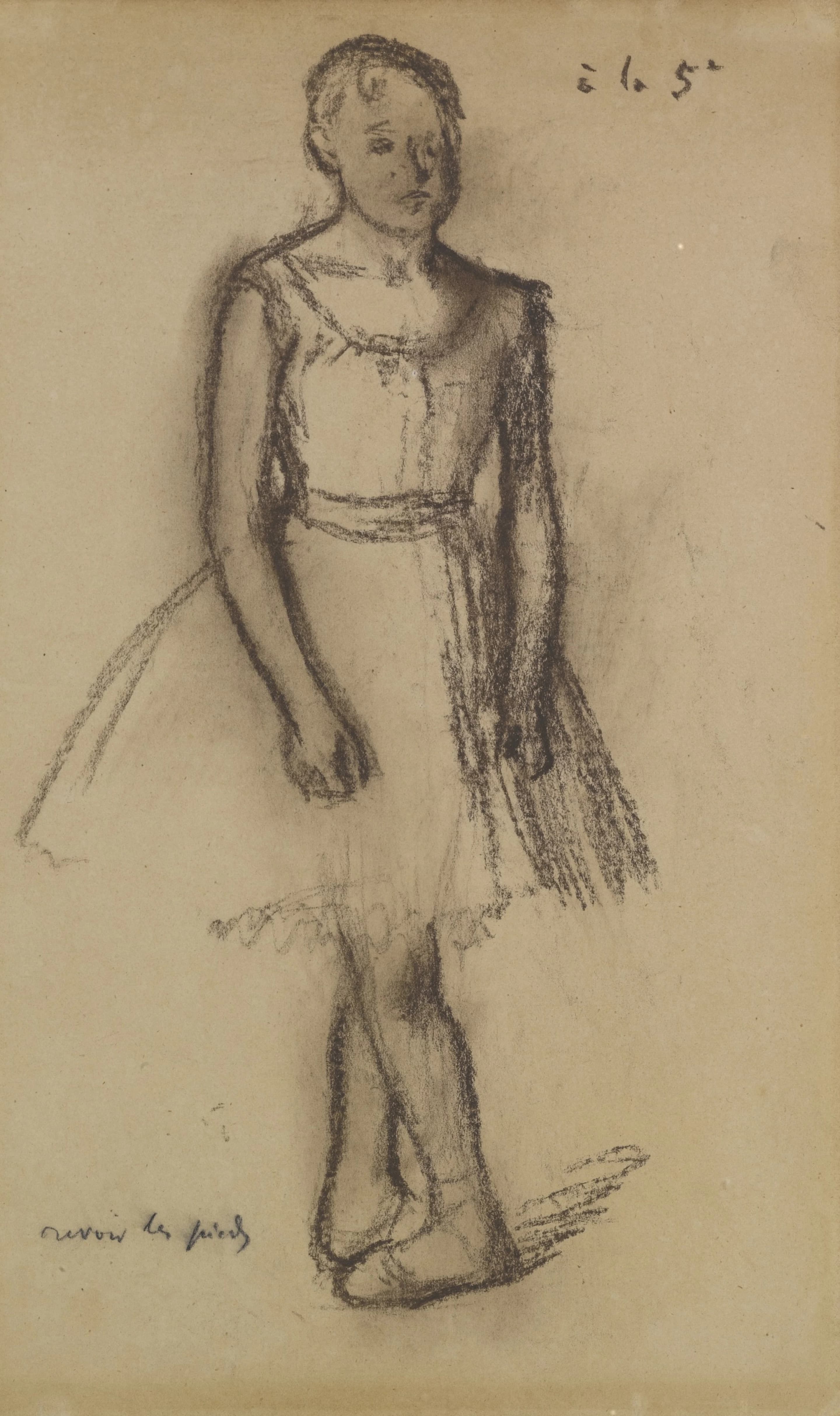 《第五位舞者》（Dancer in fifth position）｜埃德加·德加 Edgar Degas｜约 1885