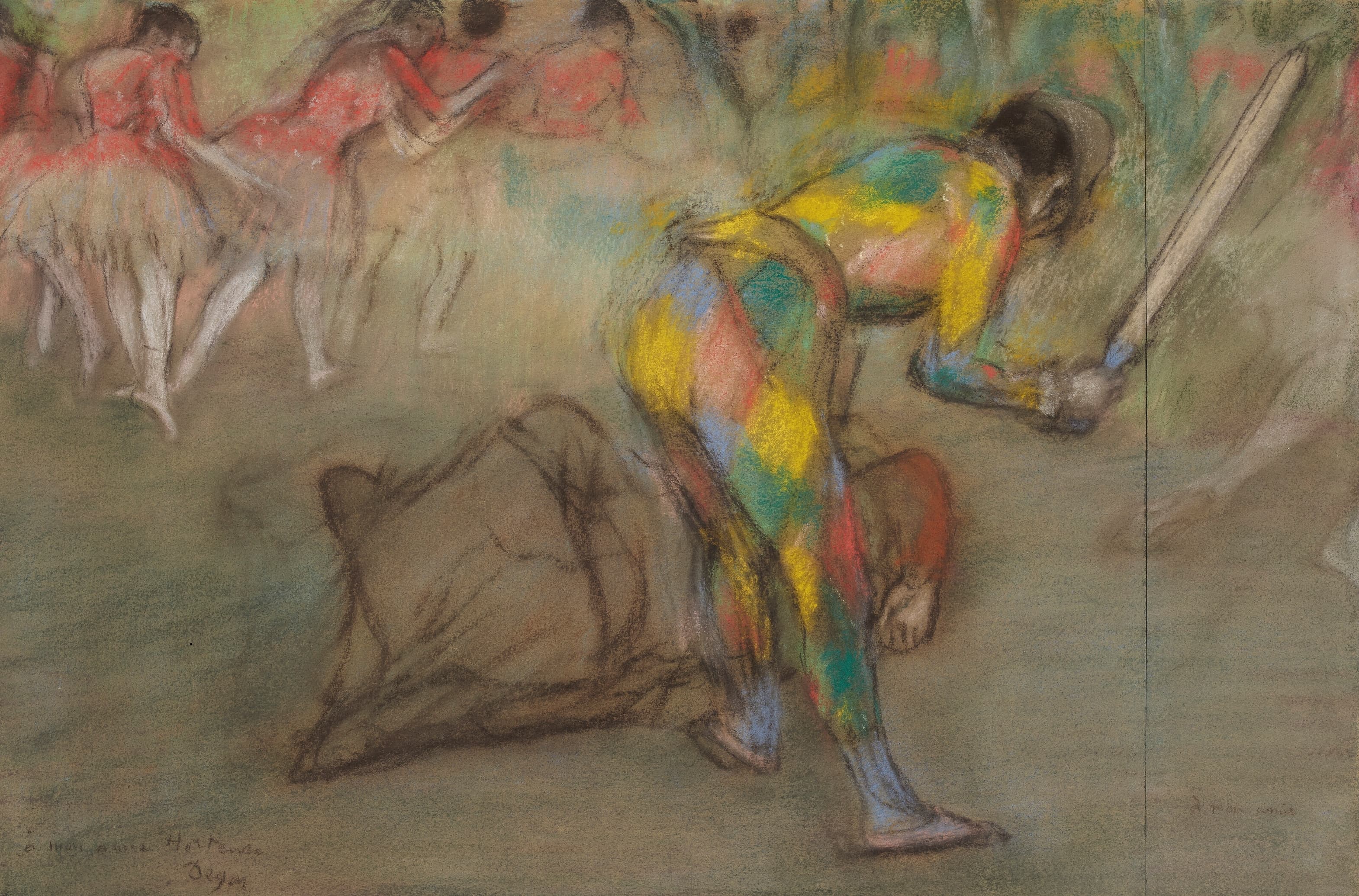《丑角》（Harlequin）｜埃德加·德加 Edgar Degas｜1885
