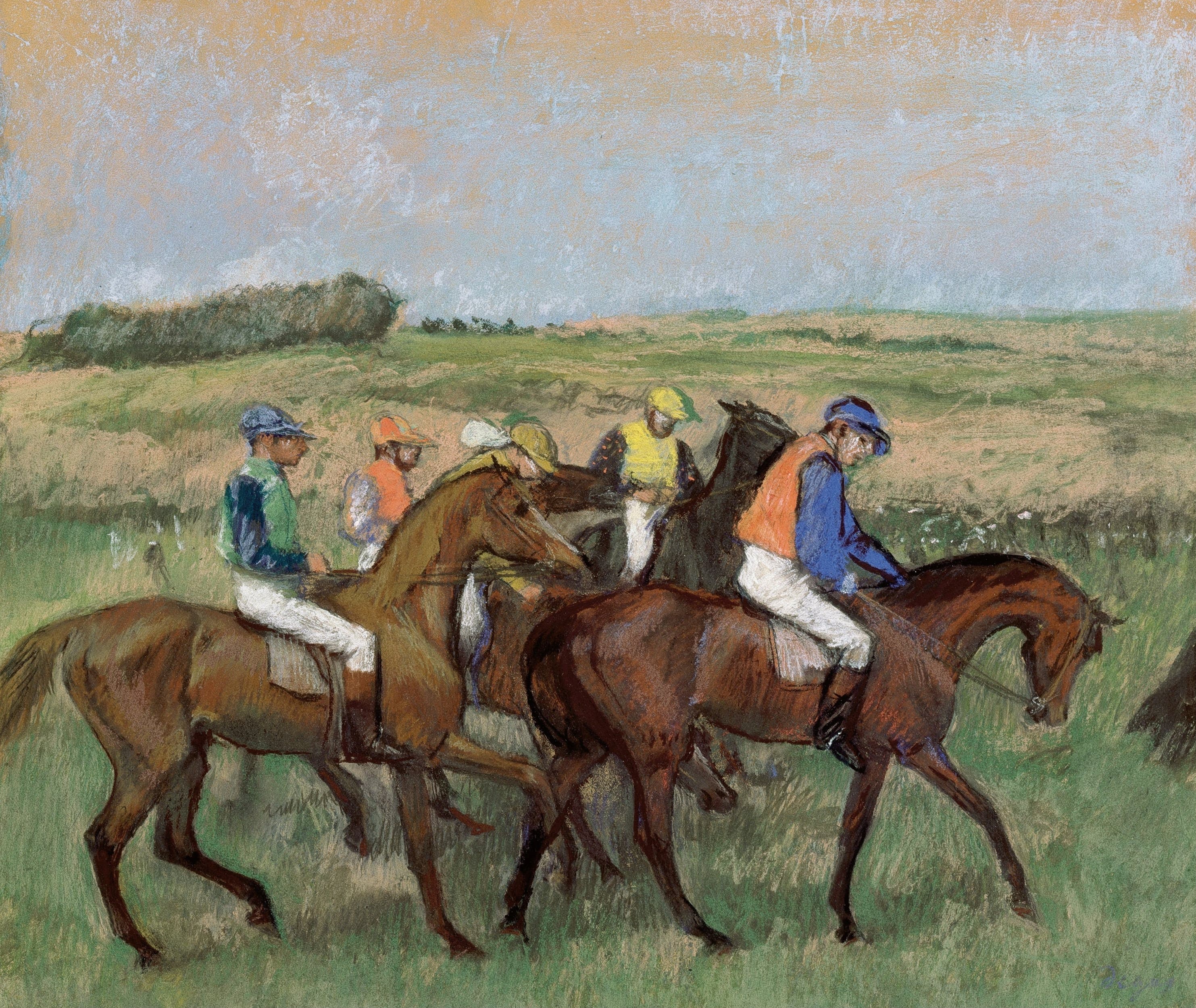 《比赛》（Races）｜埃德加·德加 Edgar Degas｜约 1885